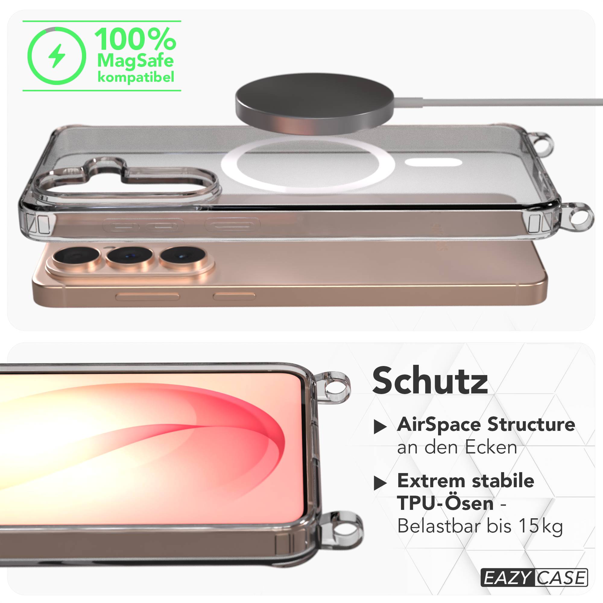Samsung Galaxy S26 Plus Schutzhülle mit MagSafe und Handyketten-Ösen