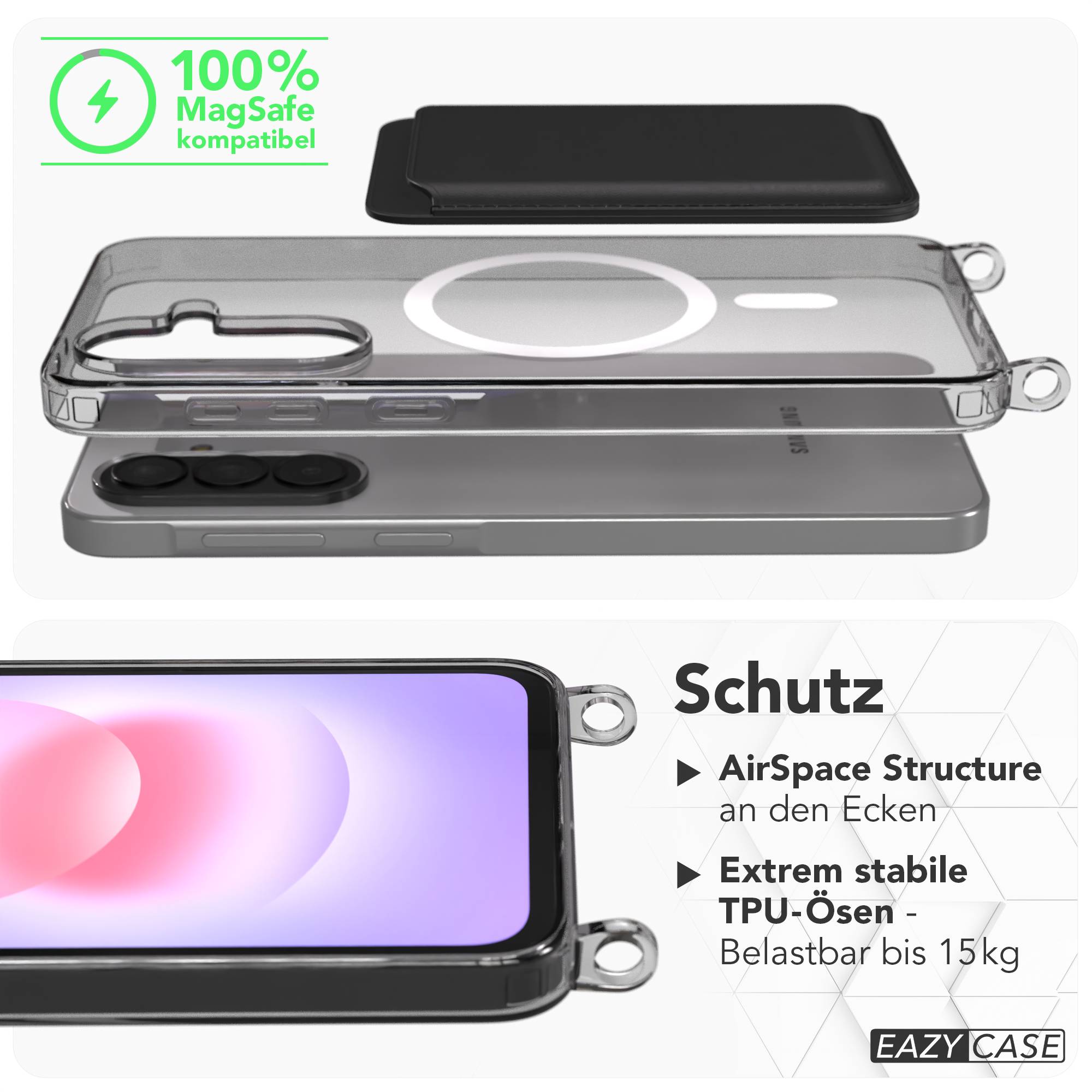 Samsung Galaxy A37 Schutzhülle mit MagSafe und Ösen für Handyketten