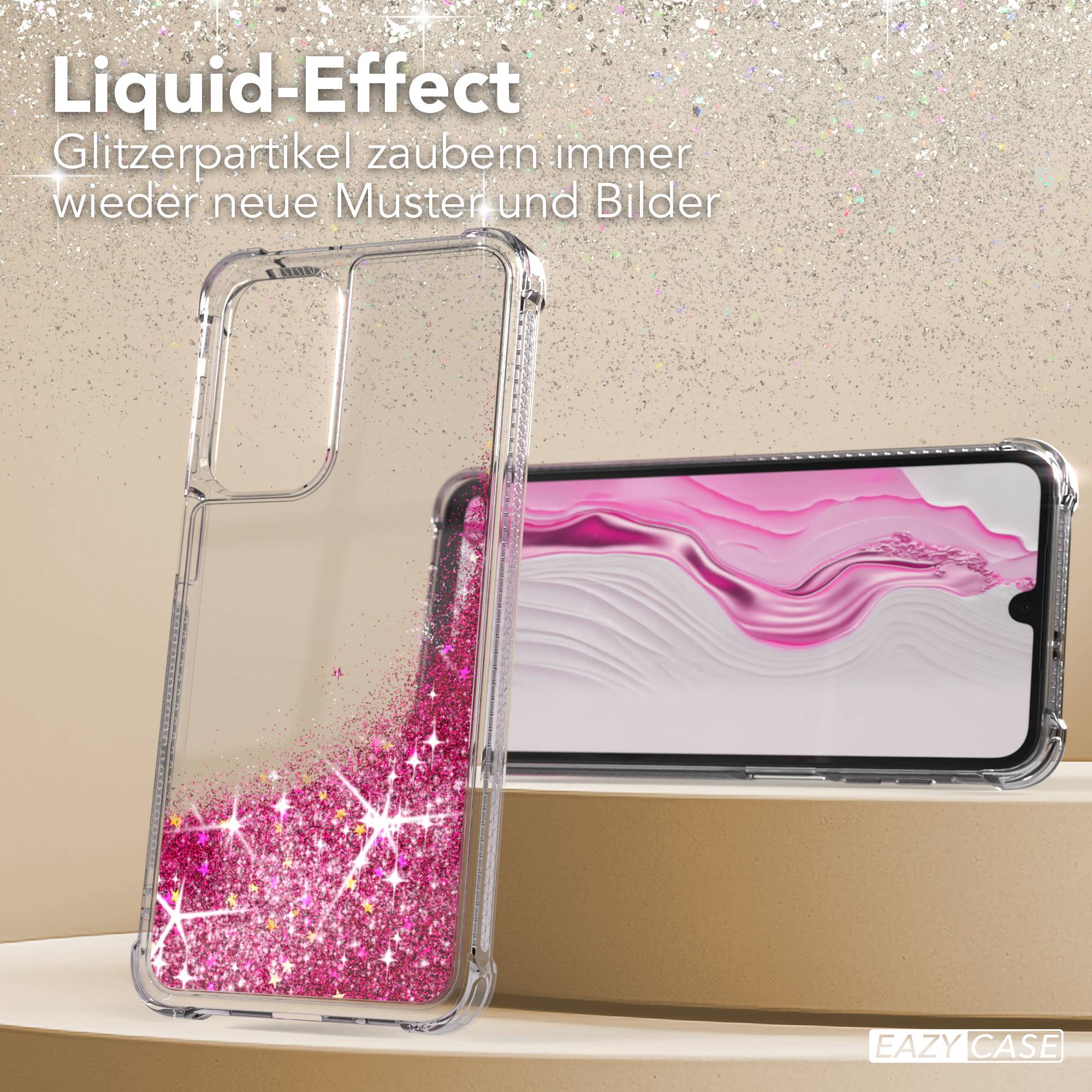 Samsung Galaxy A17 Glitzerhülle mit beweglichem Glitzereffekt und Kameraschutz