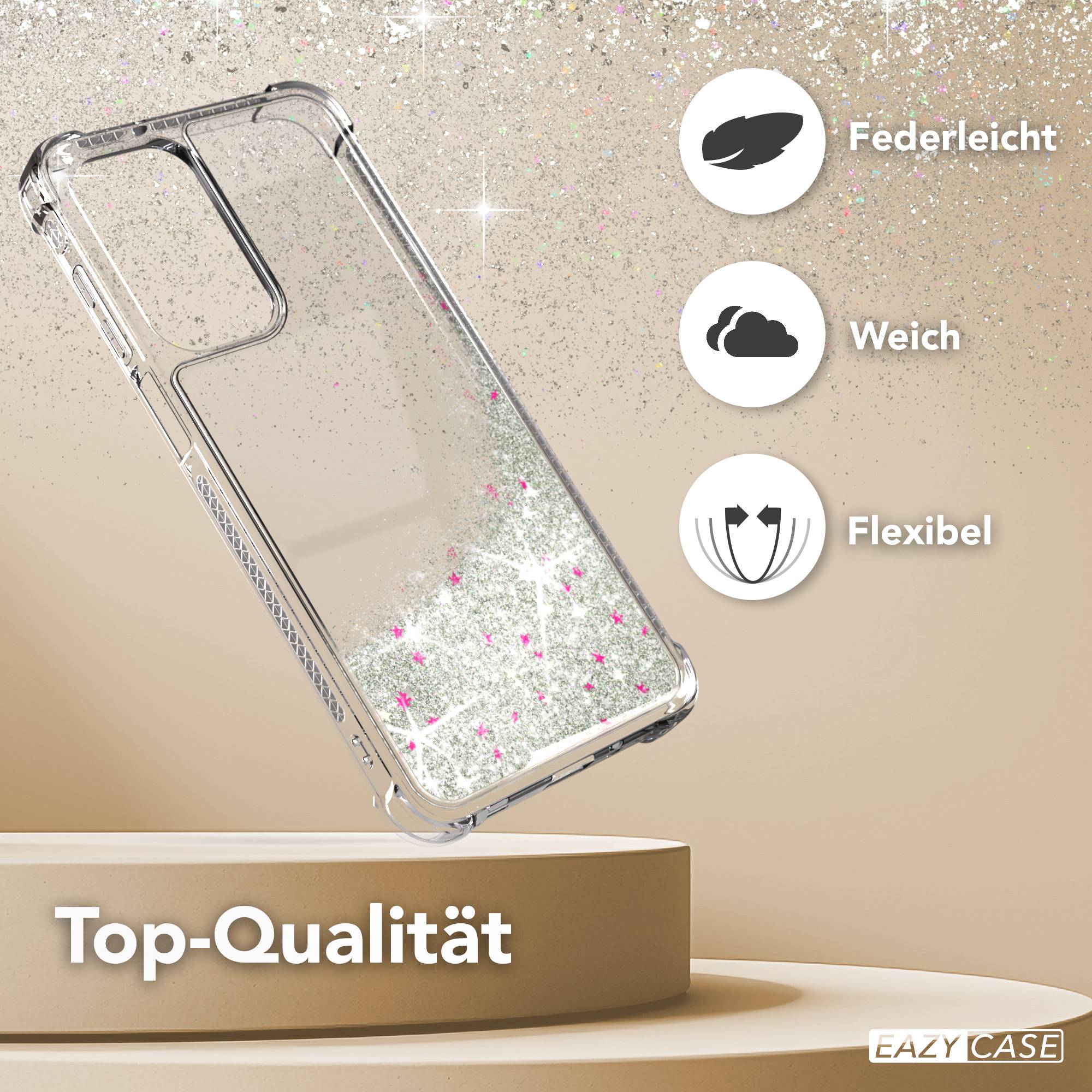 Samsung Galaxy A17 Glitzerhülle mit beweglichem Glitzereffekt und Kameraschutz