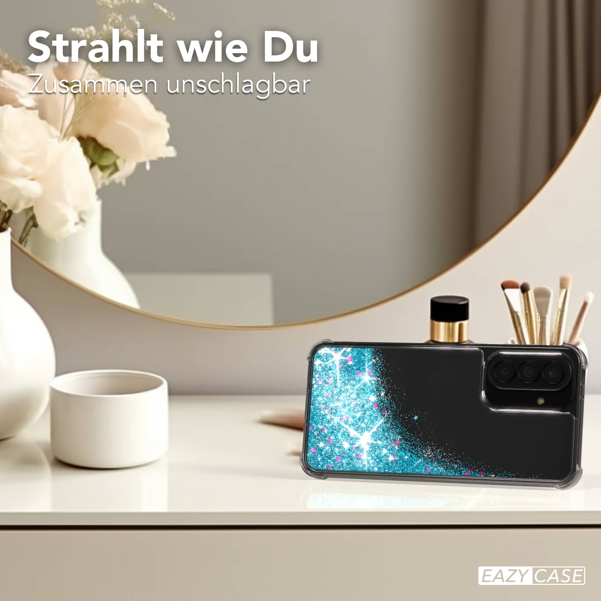 Samsung Galaxy A37 Glitzerhülle TPU transparent mit Glitzereffekt EAZY CASE