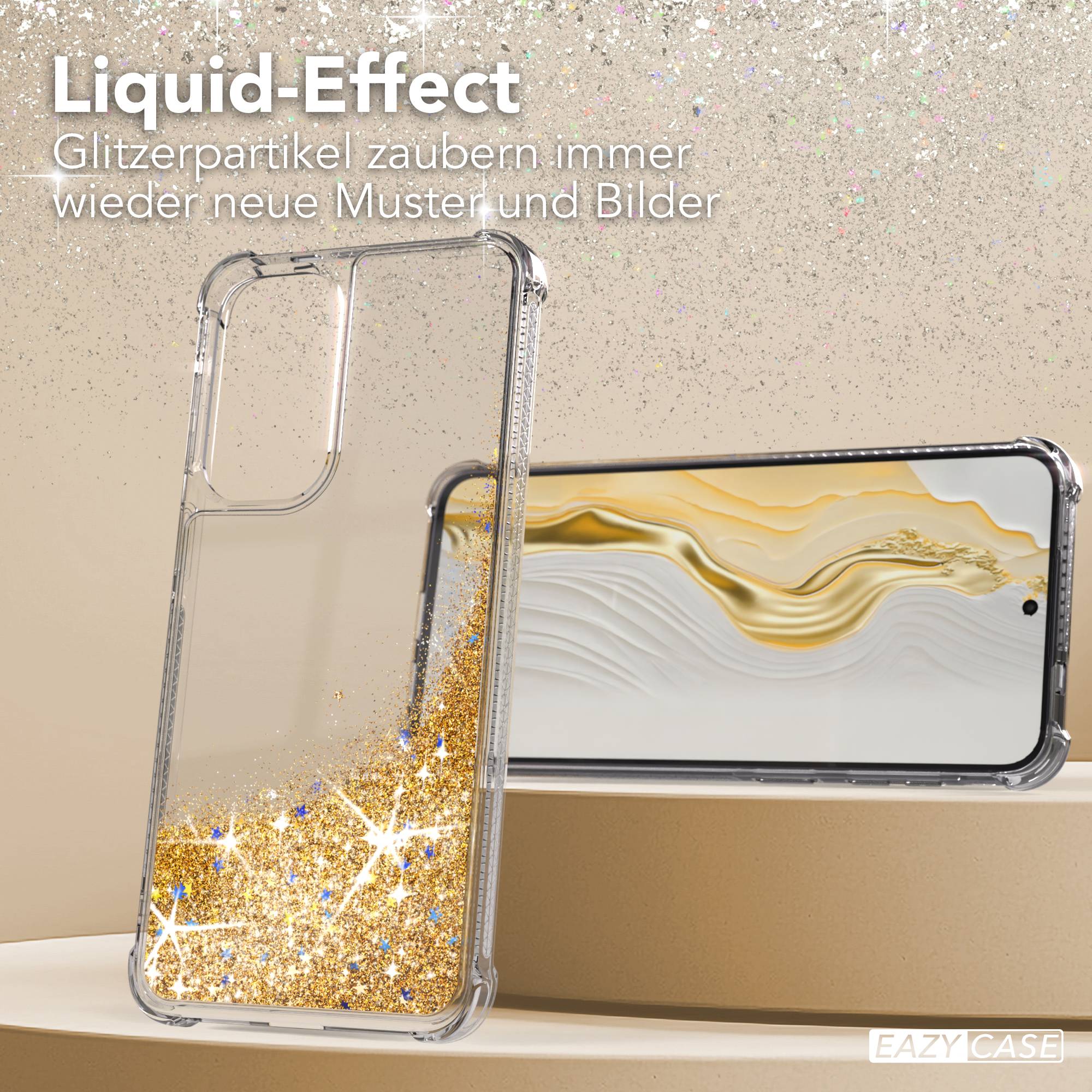 Samsung Galaxy A57 Glitzerhülle TPU transparent mit Kameraschutz EAZY CASE