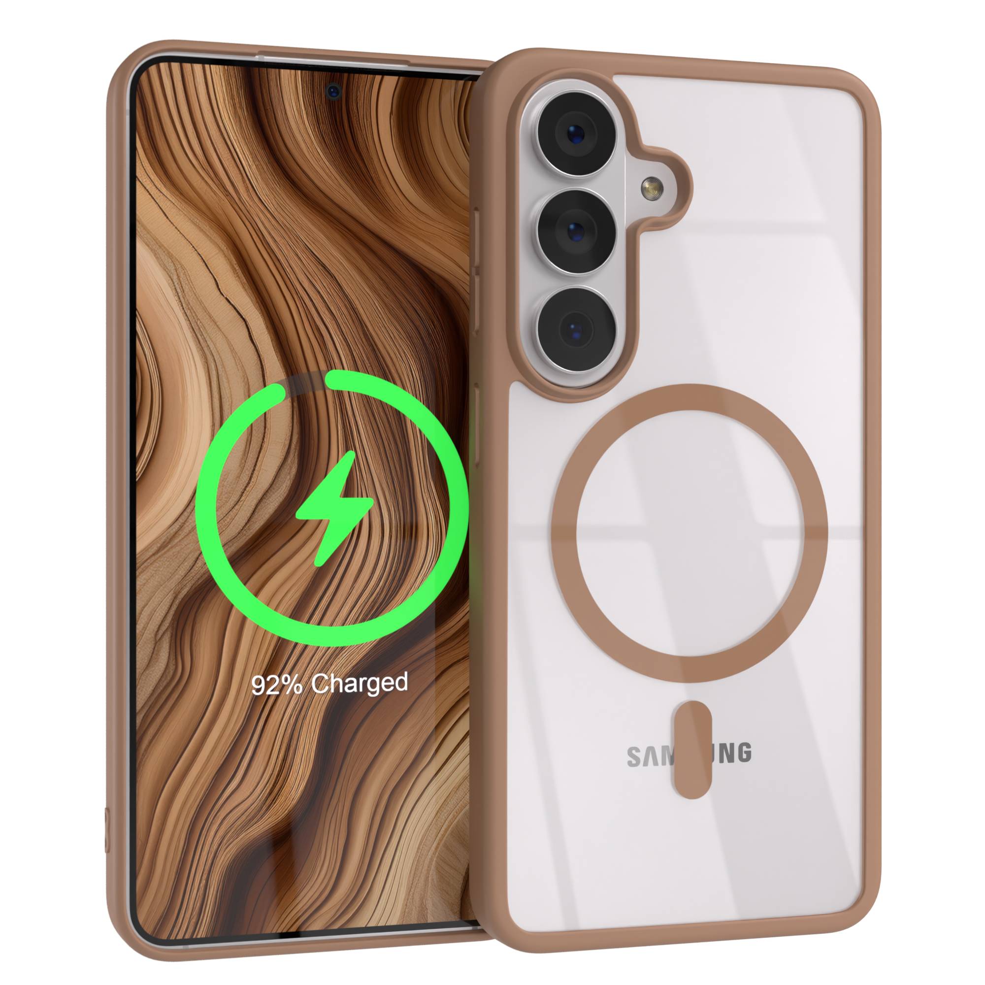 Samsung Galaxy S26 transparente MagSafe Hülle mit Kameraschutz von EAZY CASE
