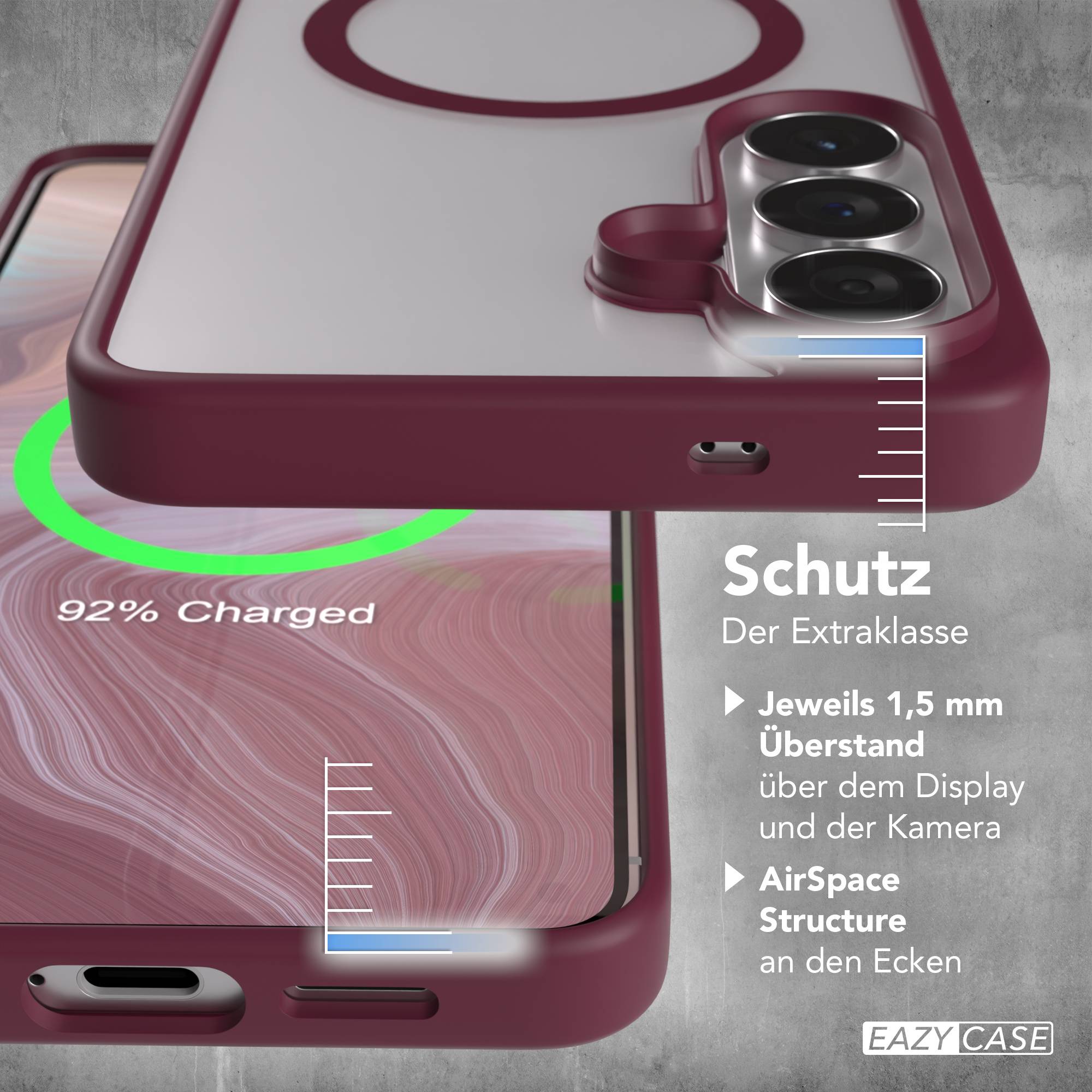 Samsung Galaxy S26 Plus transparente MagSafe Hülle mit Kameraschutz TPU