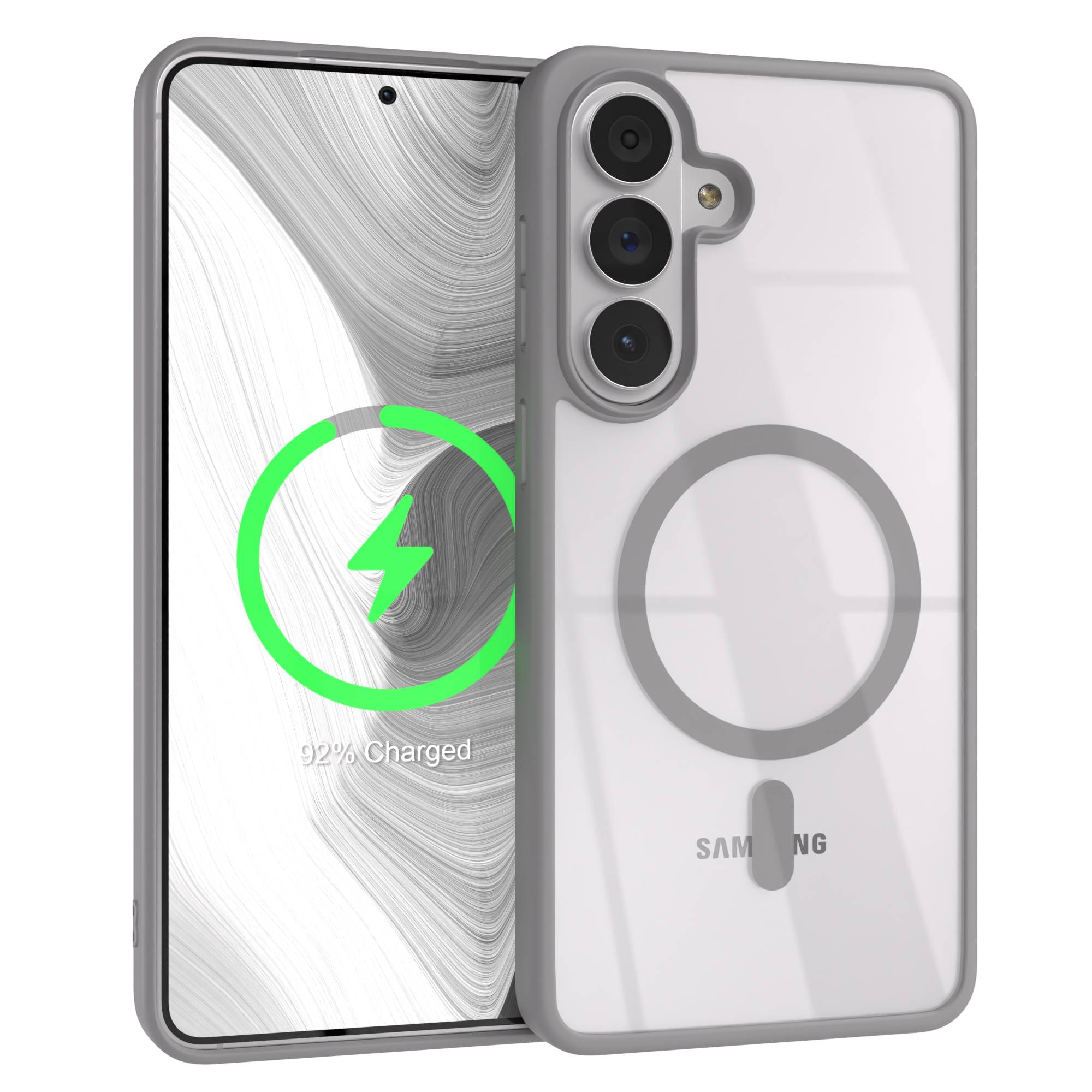 Samsung Galaxy S26 Plus transparente MagSafe Hülle mit Kameraschutz TPU