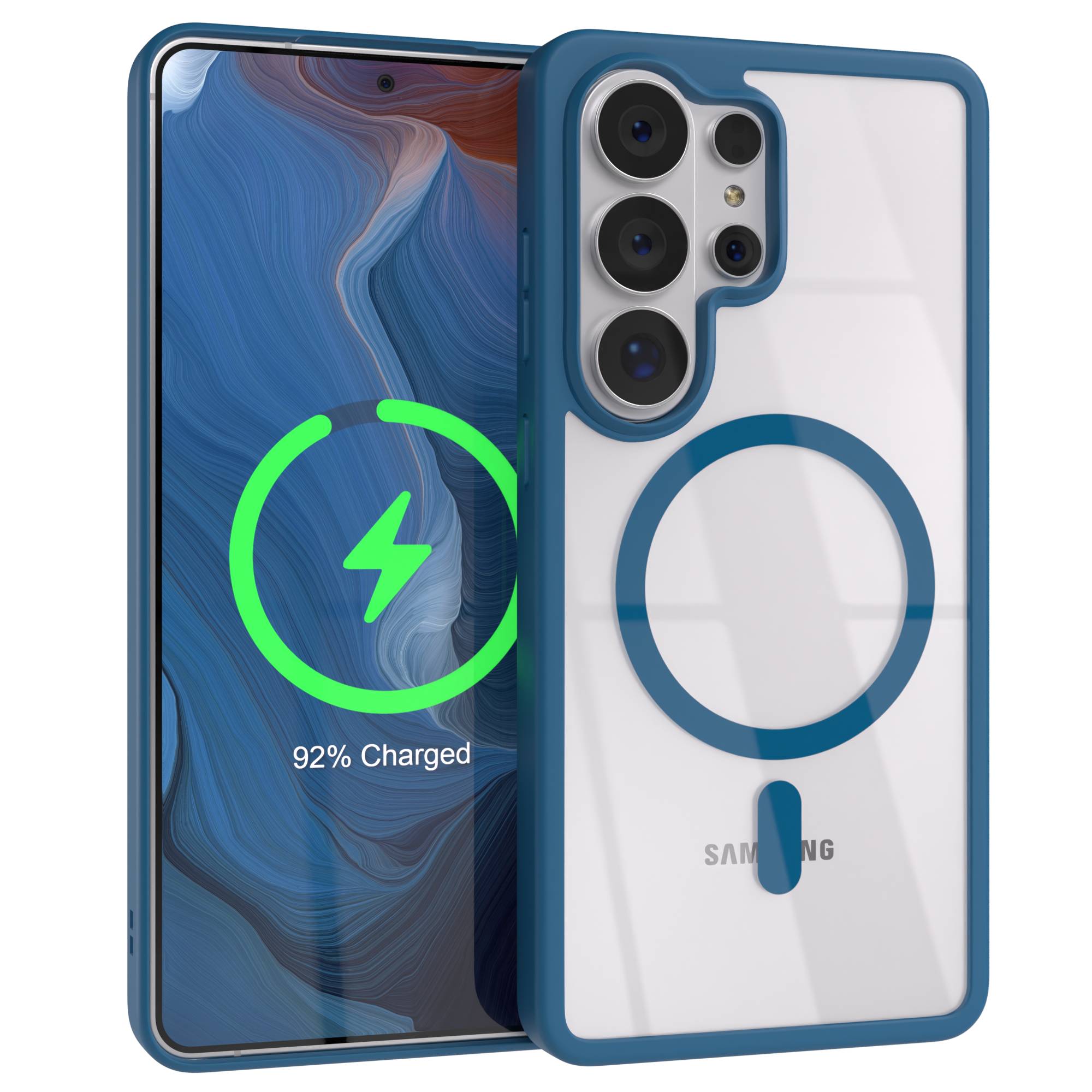 Samsung Galaxy S26 Ultra transparente MagSafe Hülle mit Kameraschutz