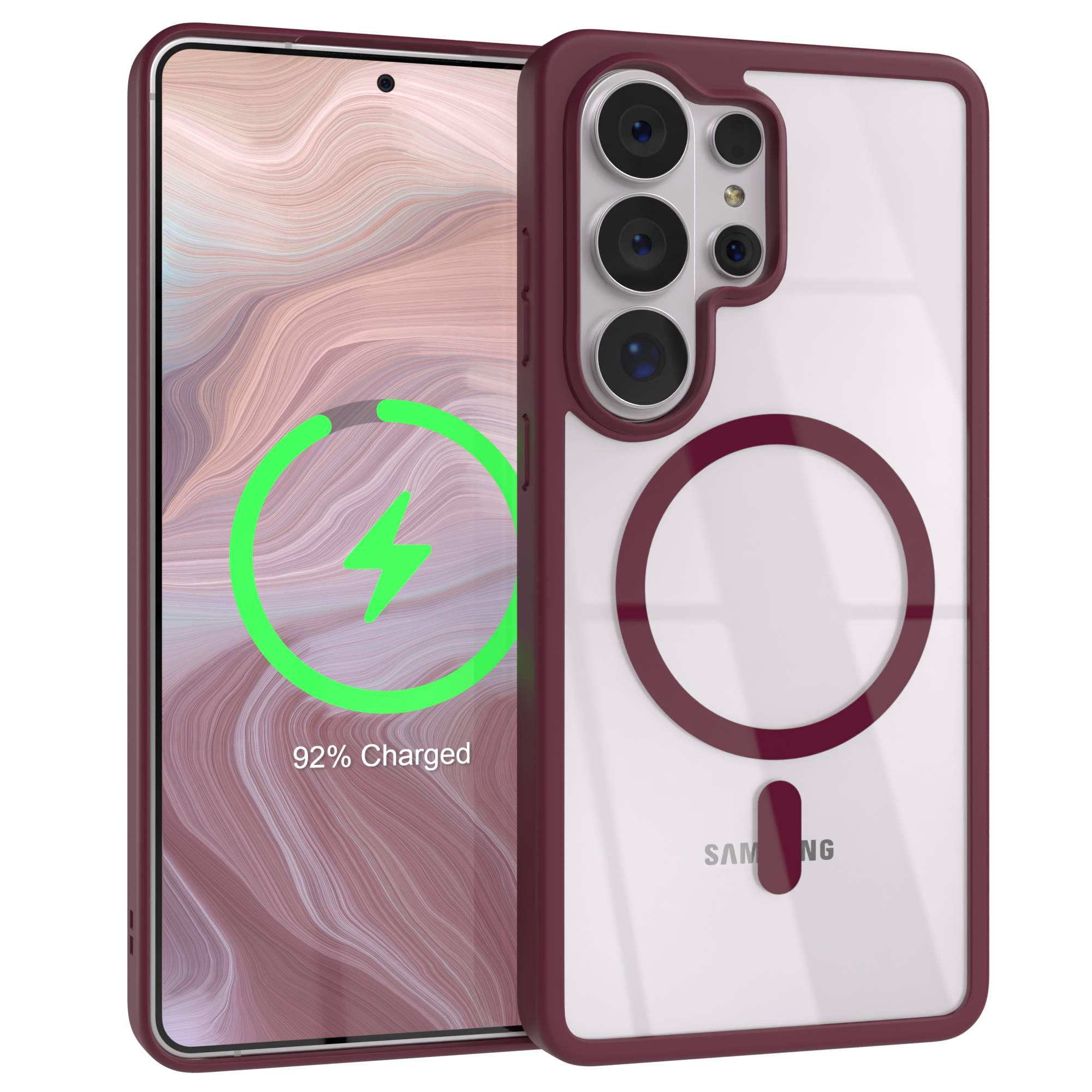Samsung Galaxy S26 Ultra transparente MagSafe Hülle mit Kameraschutz