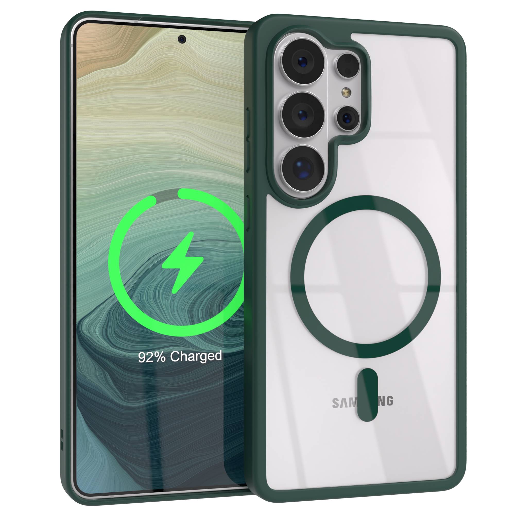 Samsung Galaxy S26 Ultra transparente MagSafe Hülle mit Kameraschutz