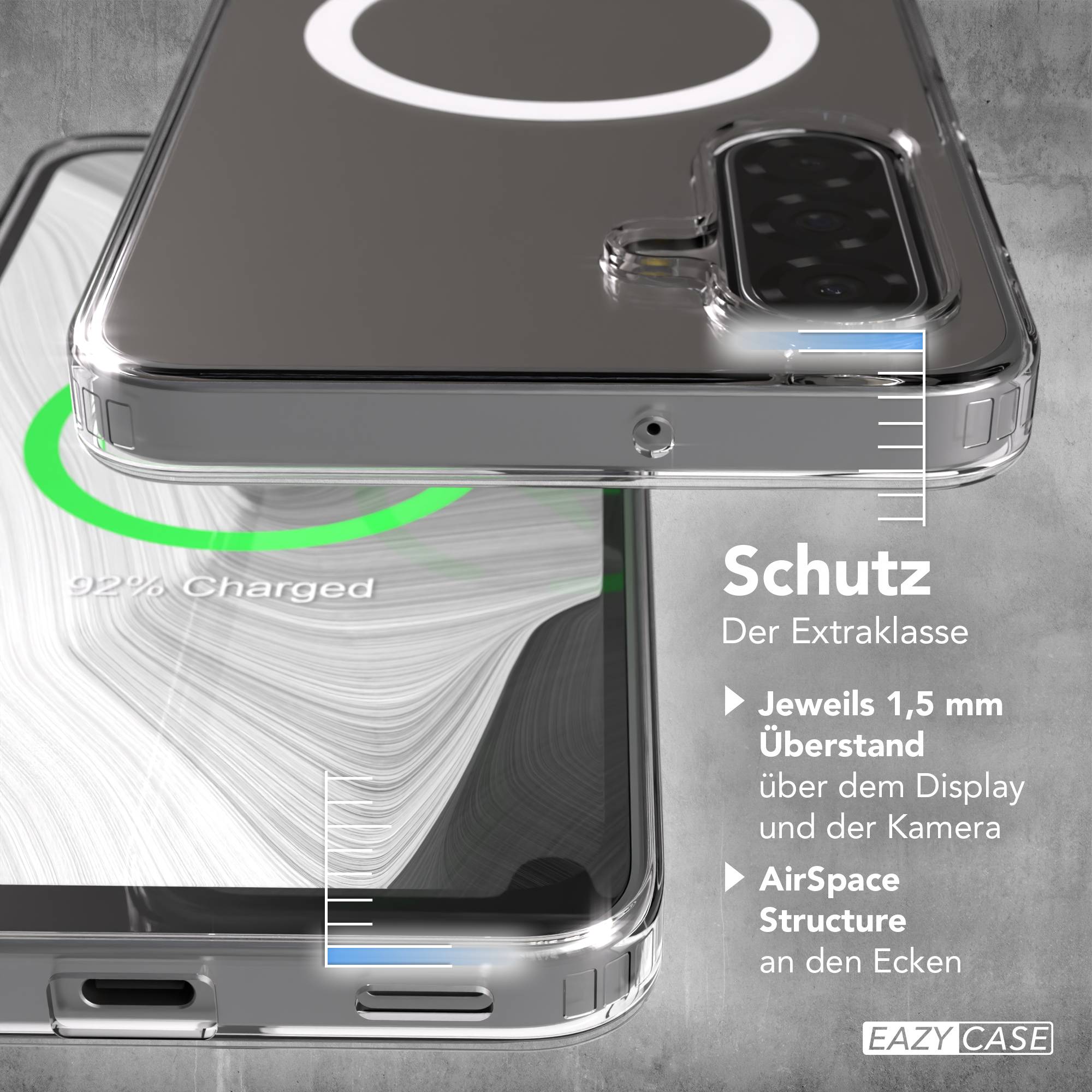 Samsung Galaxy A17 transparente MagSafe Hülle mit Kameraschutz TPU