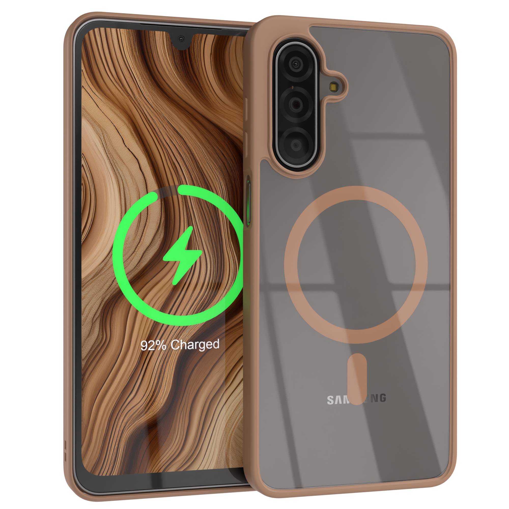 Samsung Galaxy A17 transparente MagSafe Hülle mit Kameraschutz TPU
