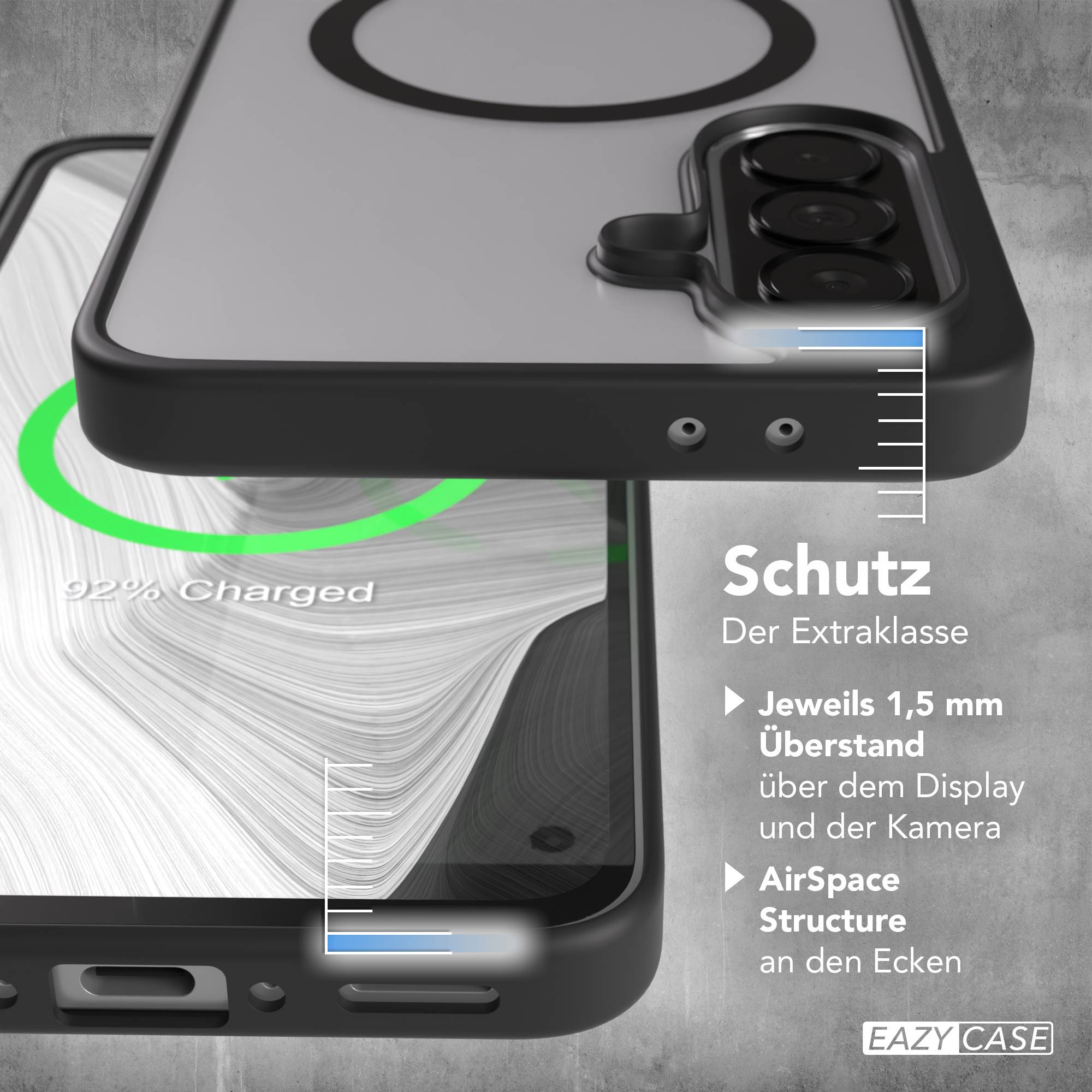 Samsung Galaxy A37 transparente MagSafe Hülle mit Kameraschutz TPU