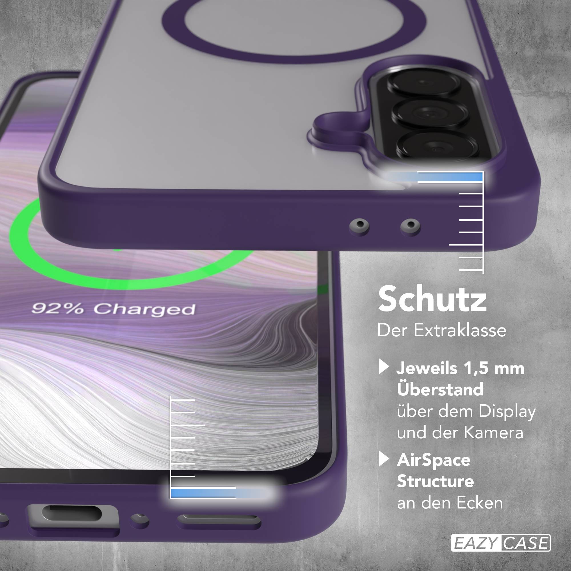 Samsung Galaxy A37 transparente MagSafe Hülle mit Kameraschutz TPU