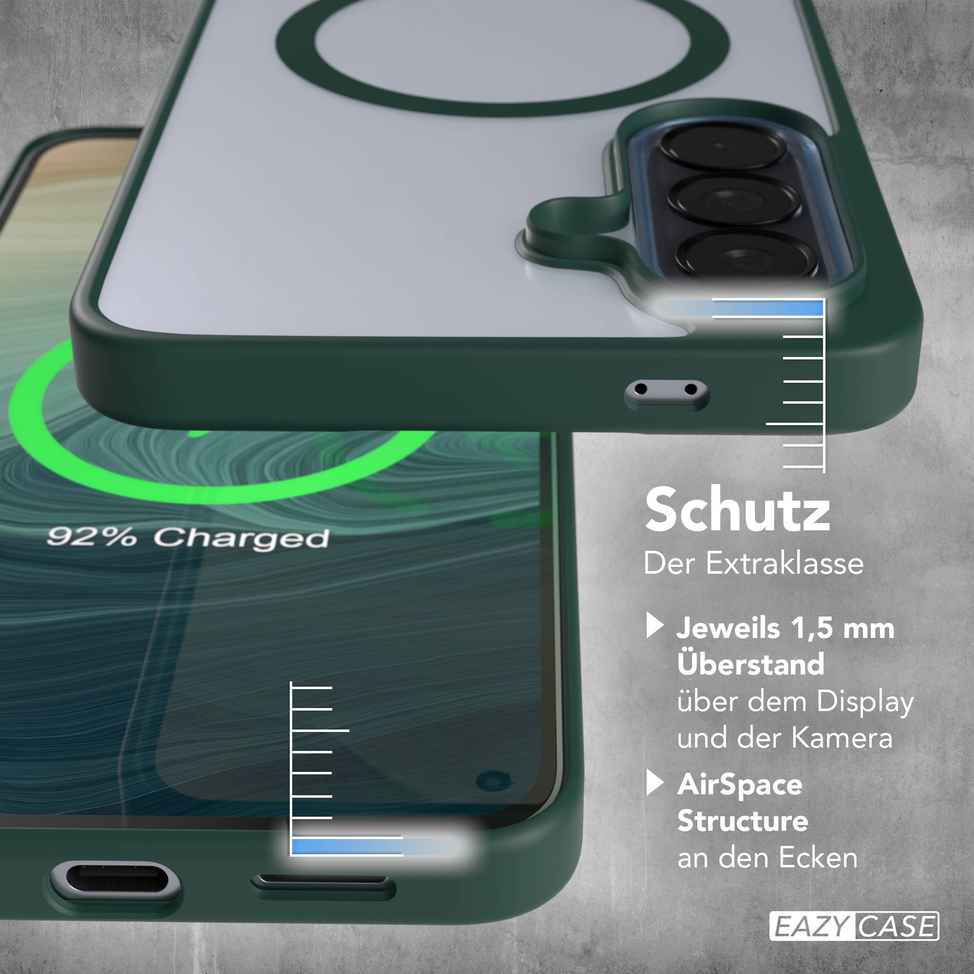 Samsung Galaxy A57 transparente MagSafe Hülle mit Kameraschutz TPU