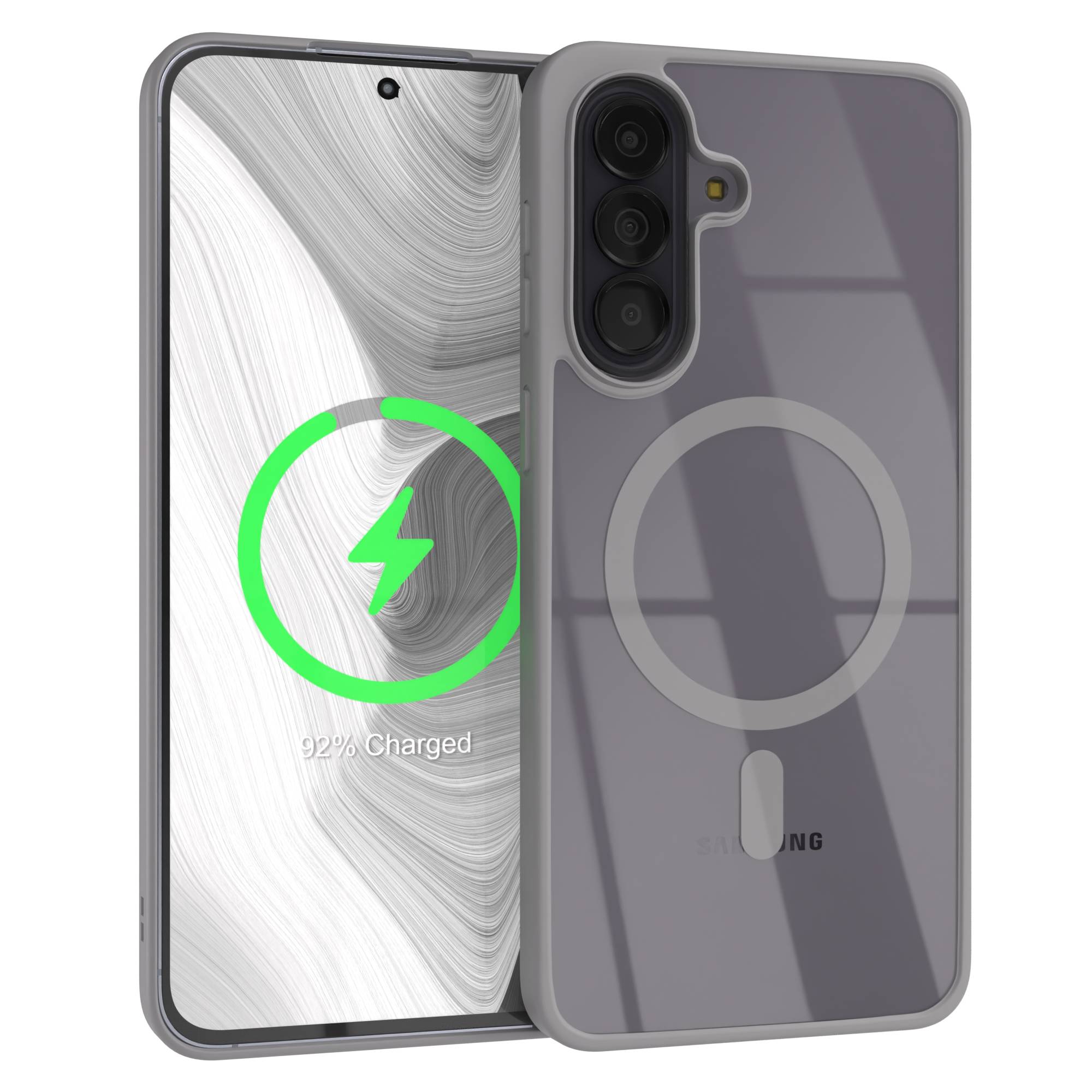 Samsung Galaxy A57 transparente MagSafe Hülle mit Kameraschutz TPU