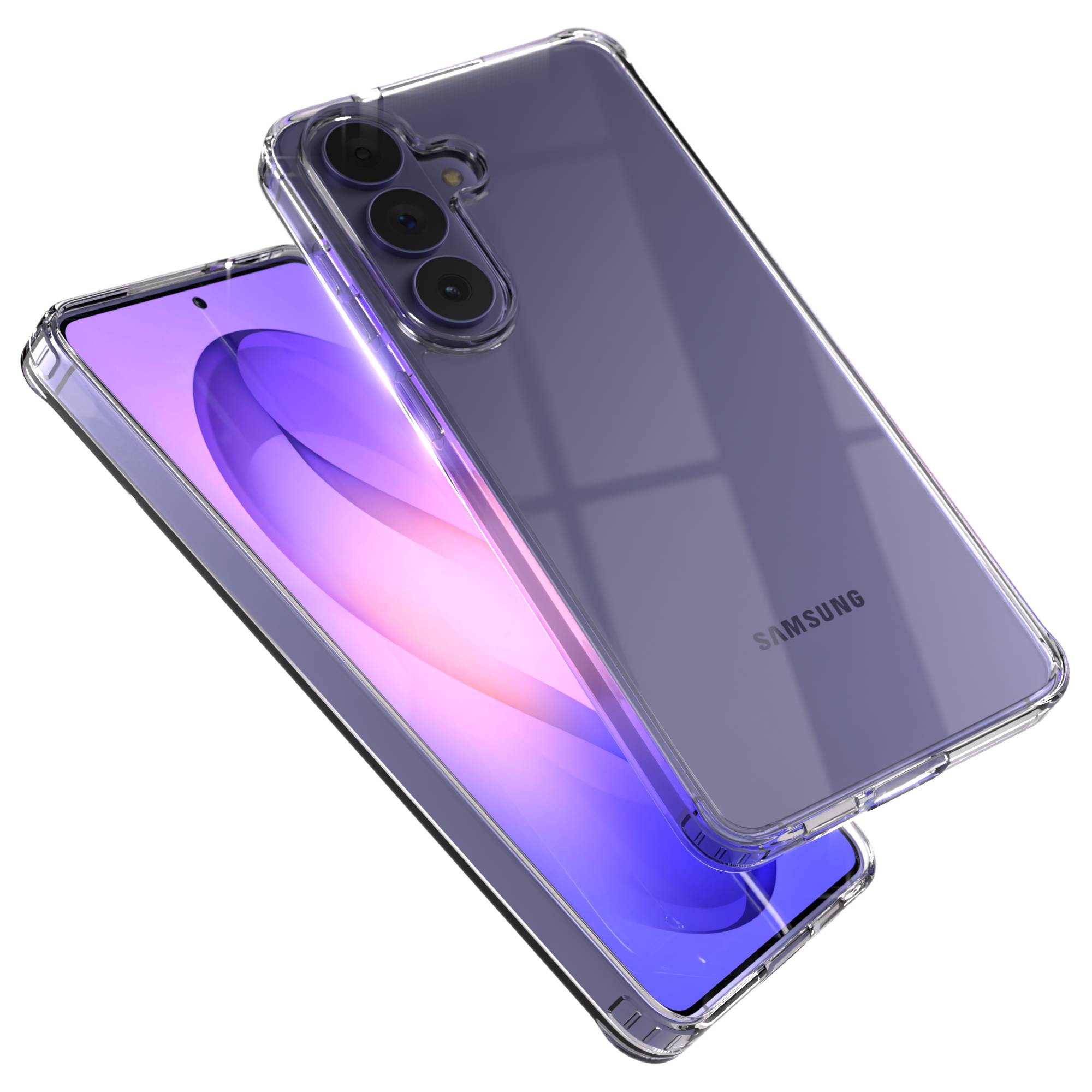 Samsung Galaxy S26 Plus transparente Silikonhülle mit Kameraschutz EAZY CASE
