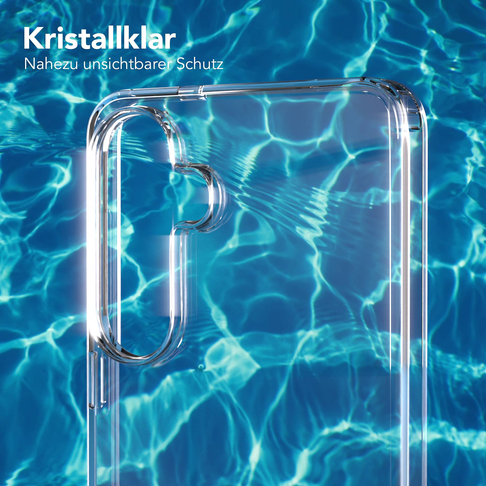 Samsung Galaxy S26 Plus transparente Silikonhülle mit Kameraschutz EAZY CASE