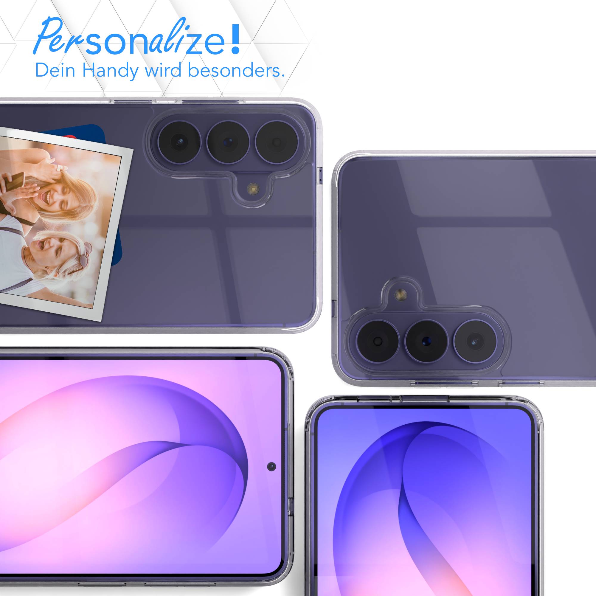 Samsung Galaxy S26 Plus transparente Silikonhülle mit Kameraschutz EAZY CASE