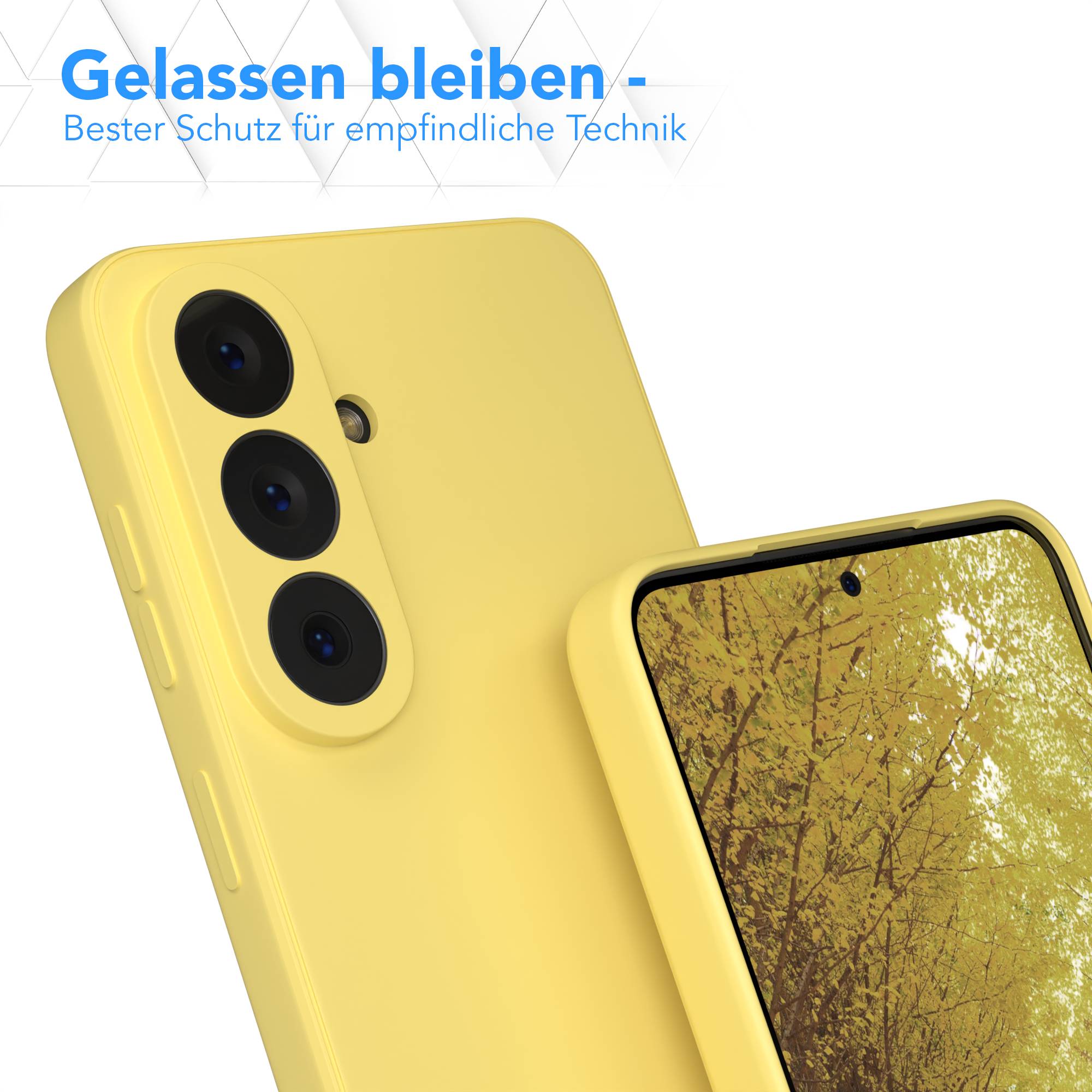 Samsung Galaxy S26 Silikonhülle mit Kameraschutz und transparentem Design