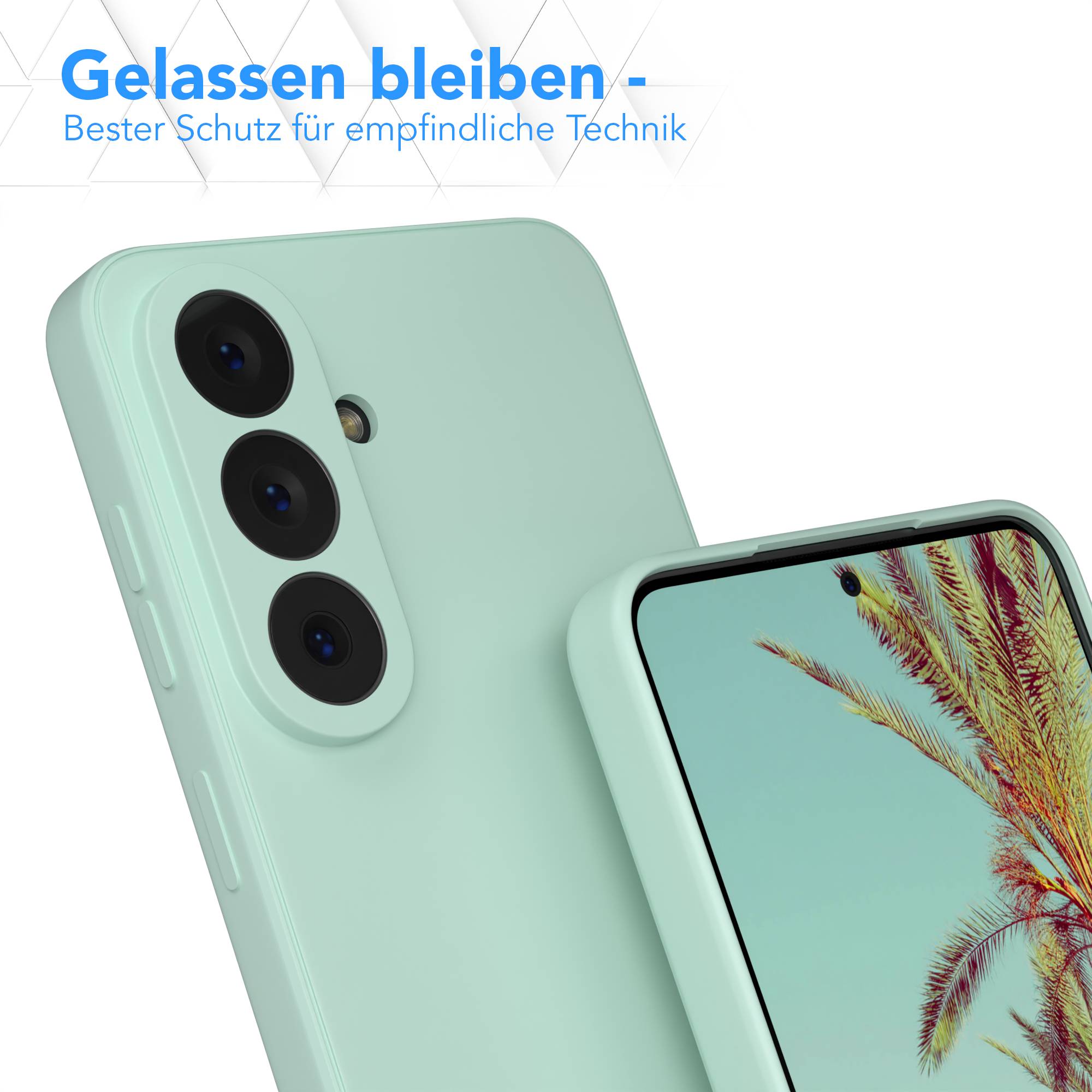 Samsung Galaxy S26 Silikonhülle mit Kameraschutz und transparentem Design