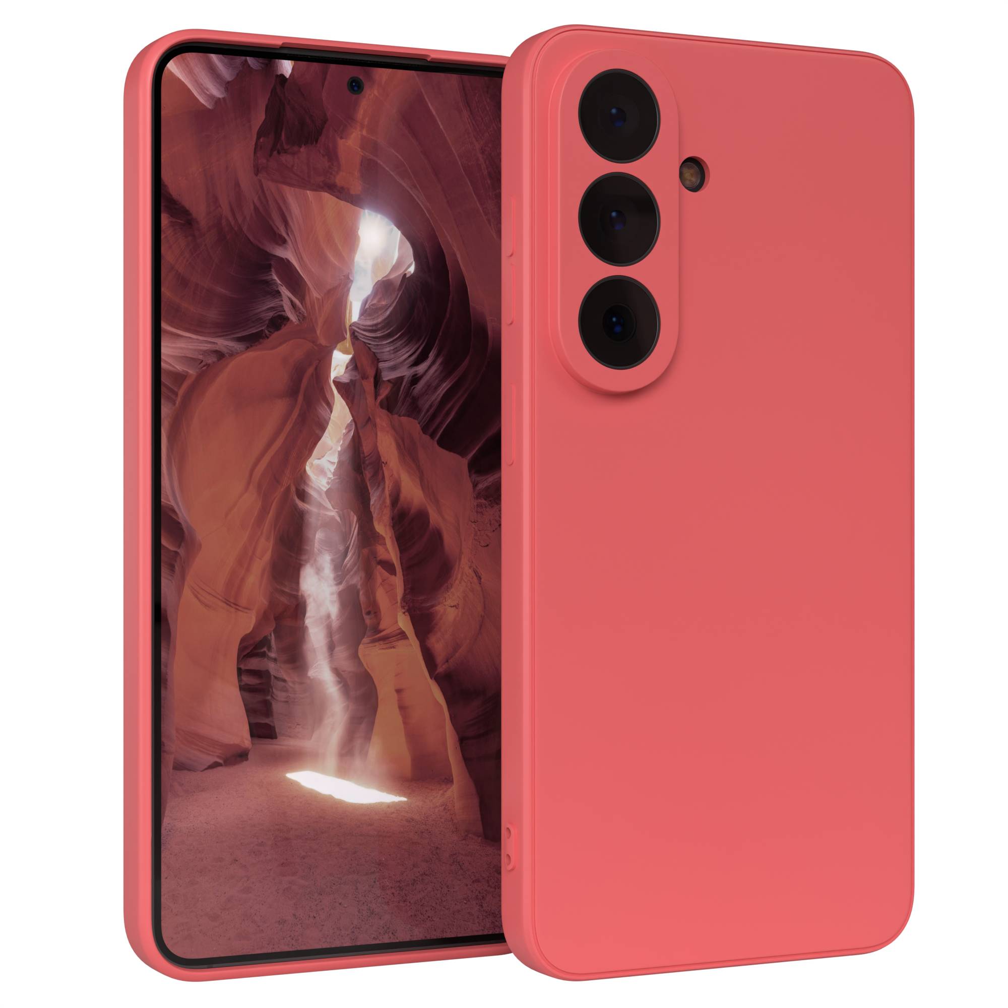 Samsung Galaxy S26 Silikonhülle mit Kameraschutz und transparentem Design