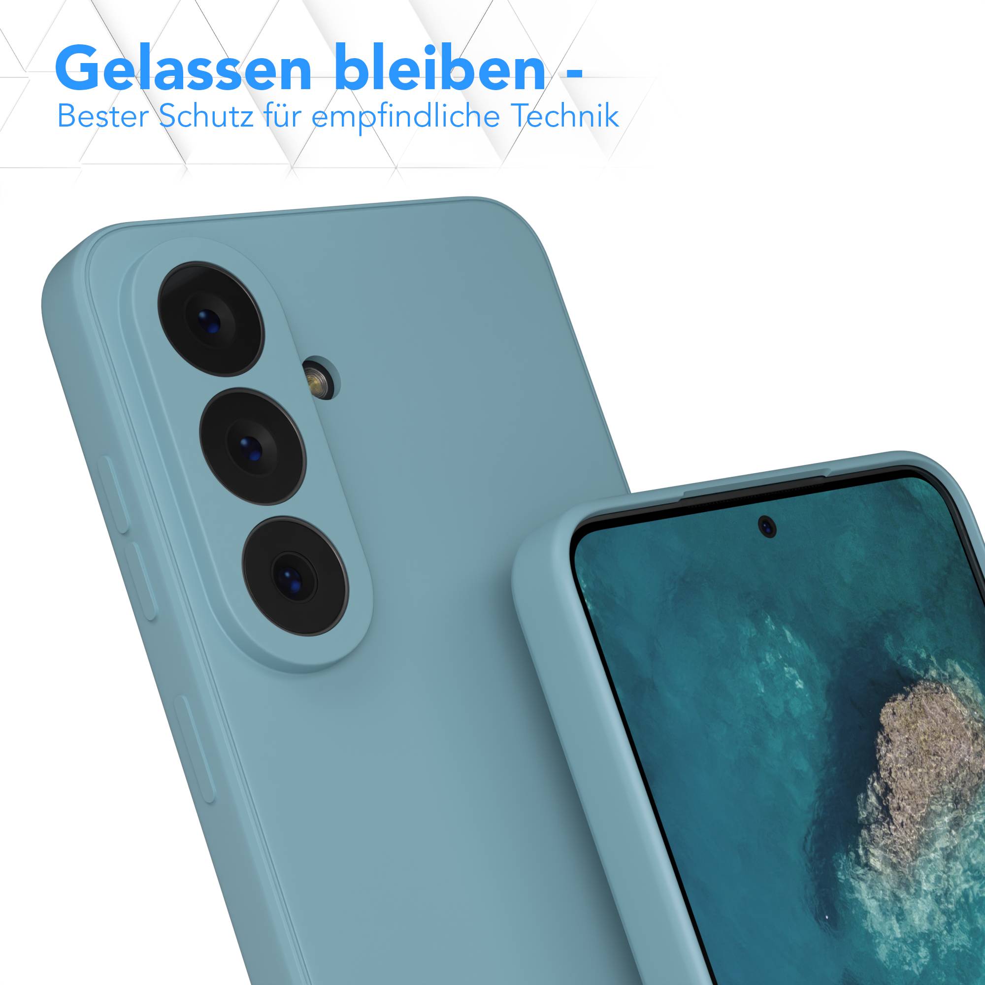 Samsung Galaxy S26 Silikonhülle mit Kameraschutz und transparentem Design