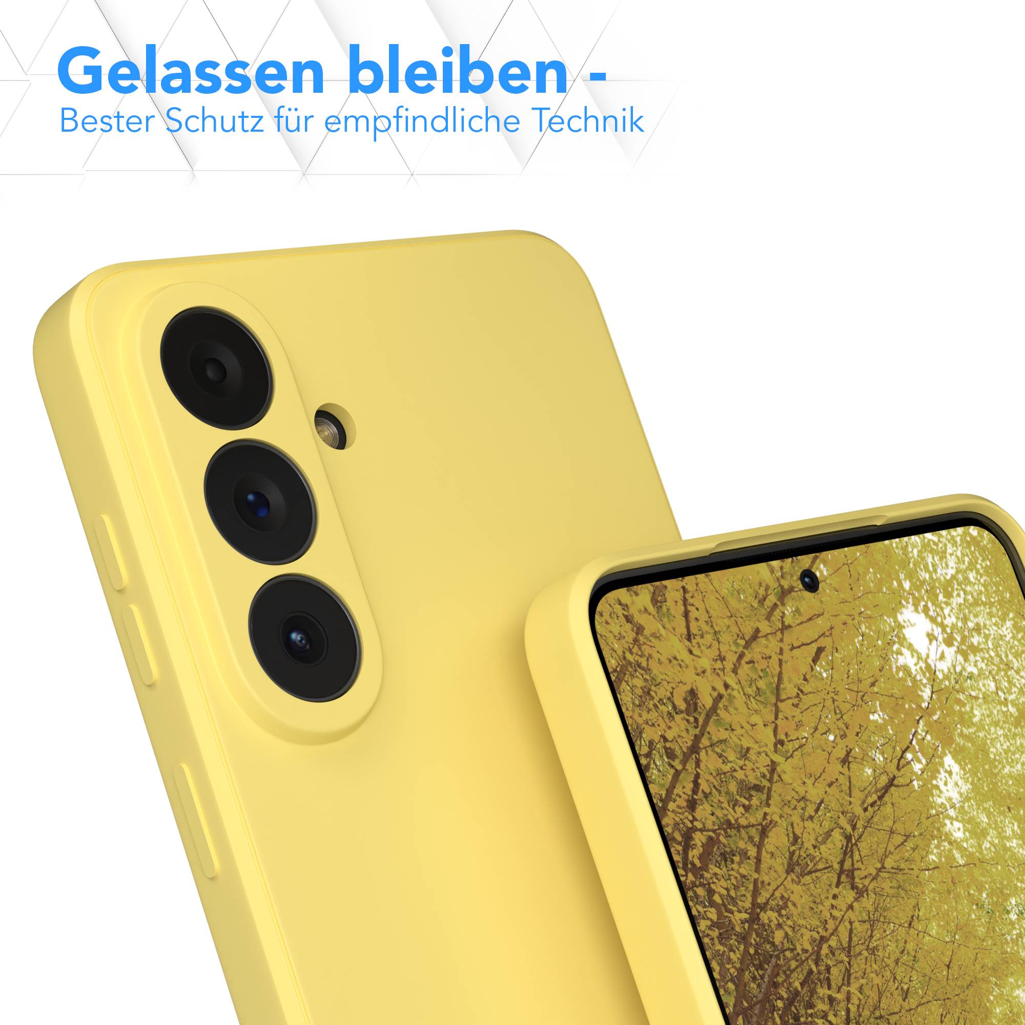 Samsung Galaxy S26 Plus transparente Silikonhülle mit Kameraschutz EAZY CASE