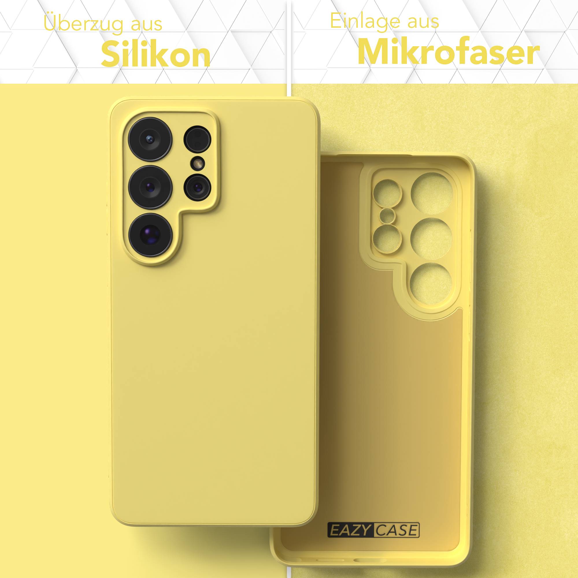 Samsung Galaxy S26 Ultra Silikonhülle transparent mit Kameraschutz EAZY CASE