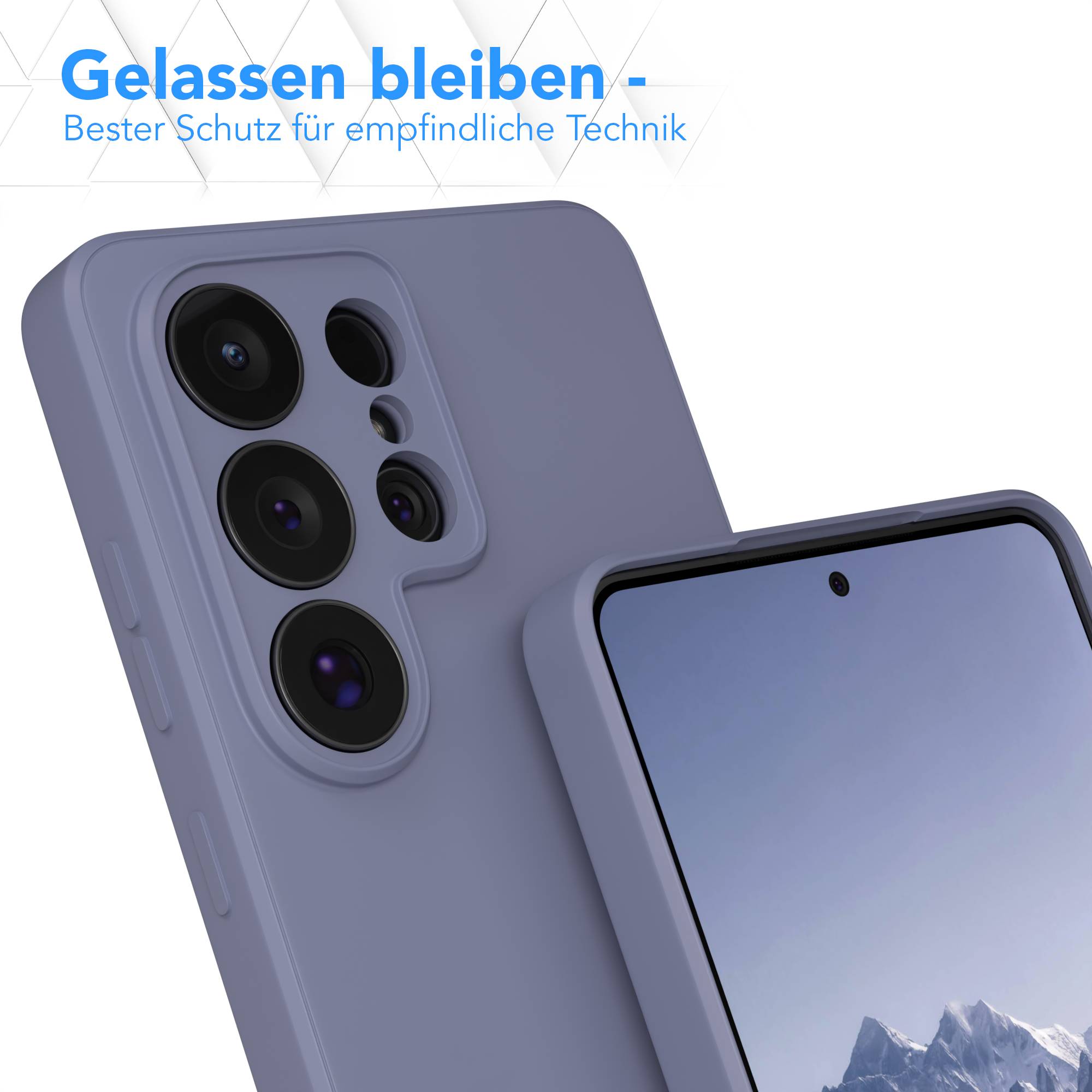 Samsung Galaxy S26 Ultra Silikonhülle transparent mit Kameraschutz EAZY CASE