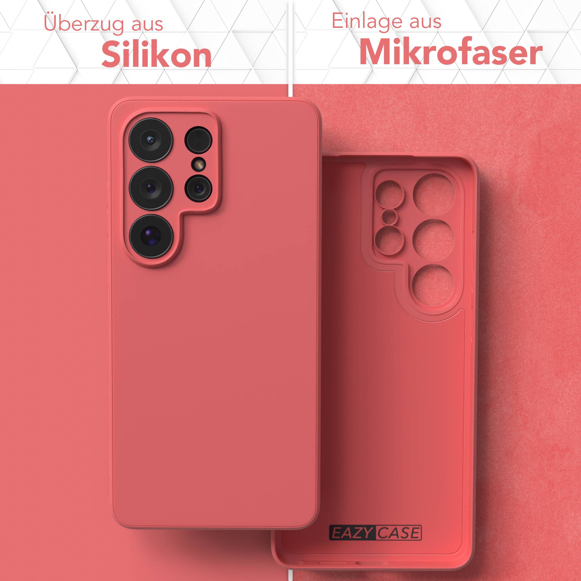 Samsung Galaxy S26 Ultra Silikonhülle transparent mit Kameraschutz EAZY CASE