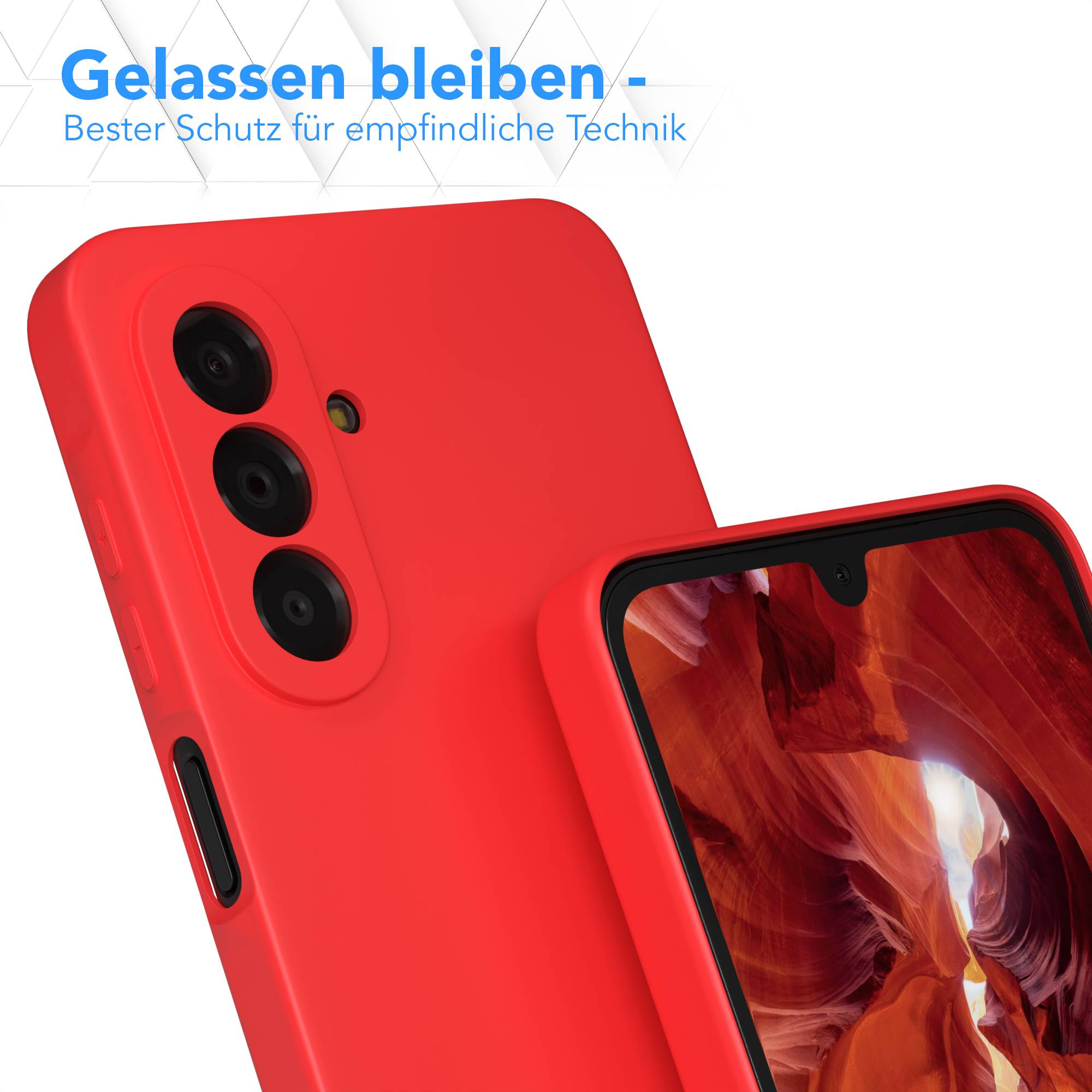 Samsung Galaxy A17 transparente Silikonhülle mit Kameraschutz von EAZY CASE