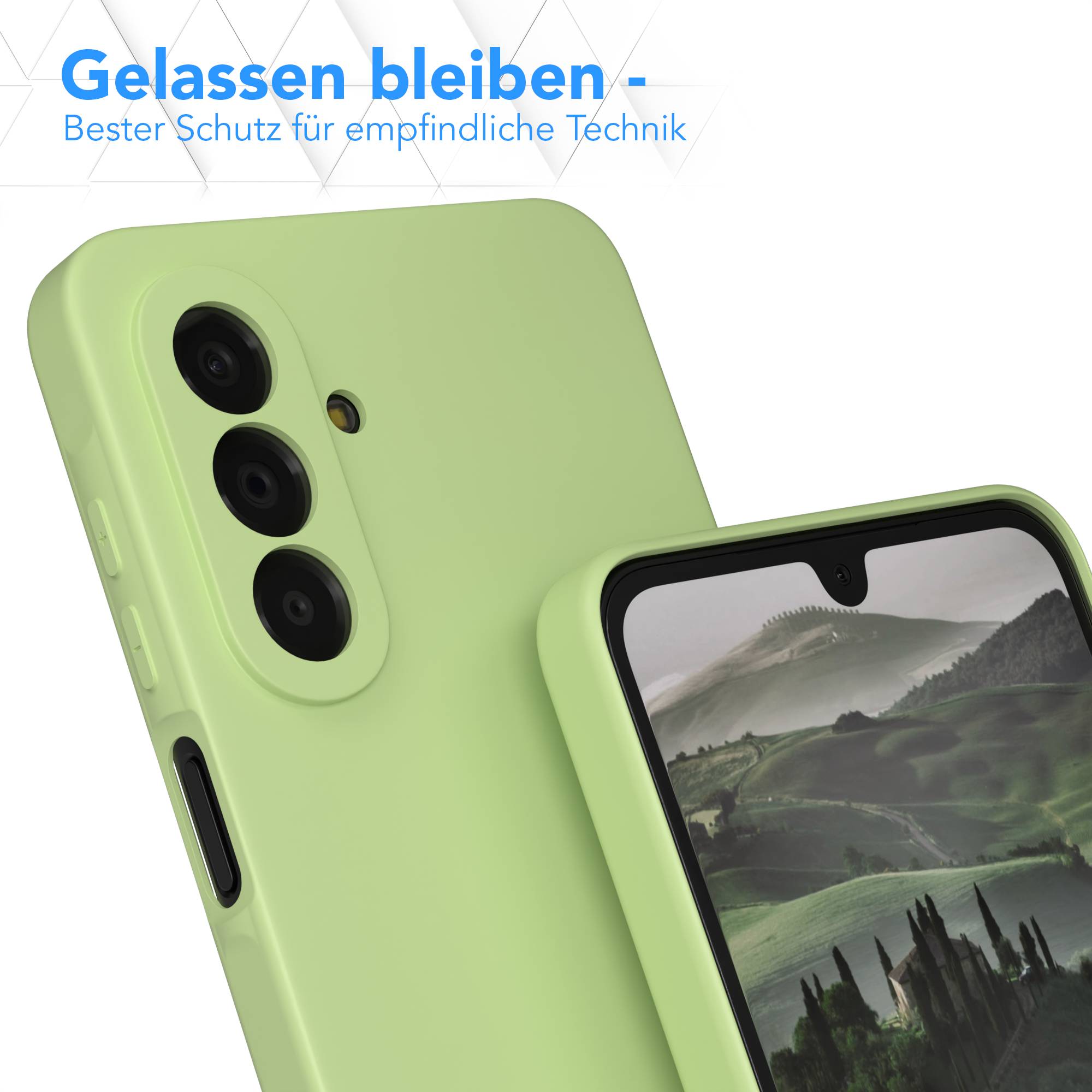Samsung Galaxy A17 transparente Silikonhülle mit Kameraschutz von EAZY CASE