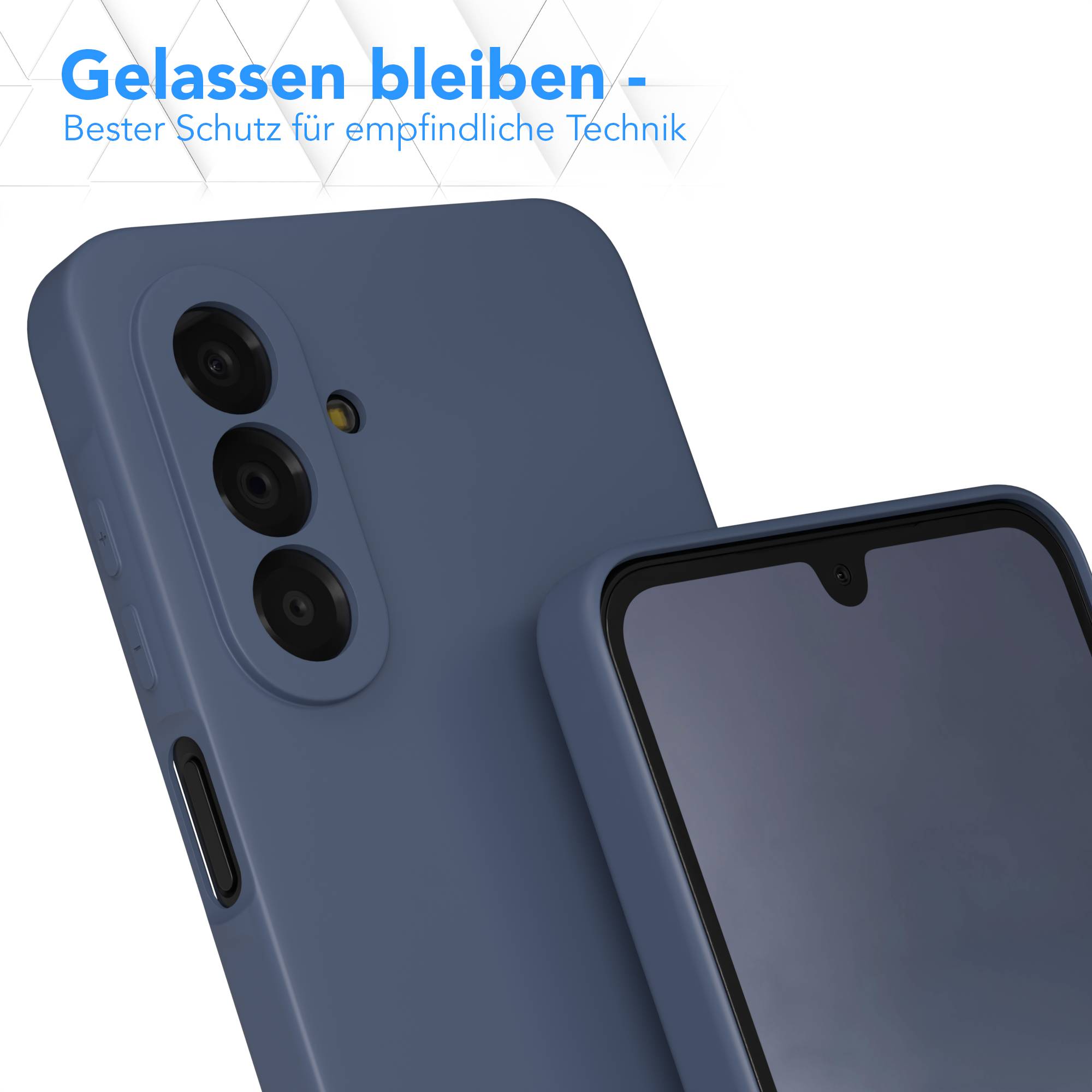 Samsung Galaxy A17 transparente Silikonhülle mit Kameraschutz von EAZY CASE