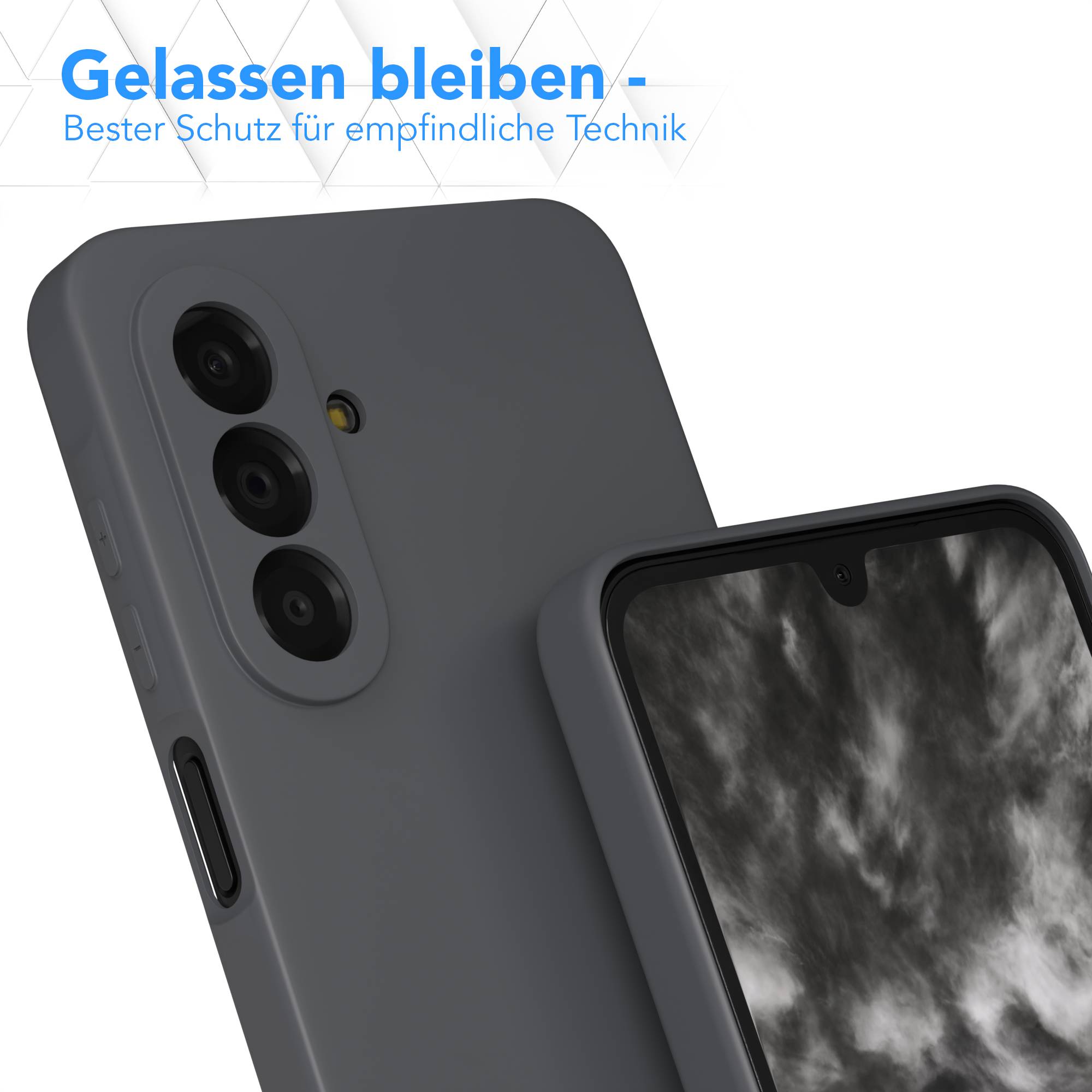 Samsung Galaxy A17 transparente Silikonhülle mit Kameraschutz von EAZY CASE