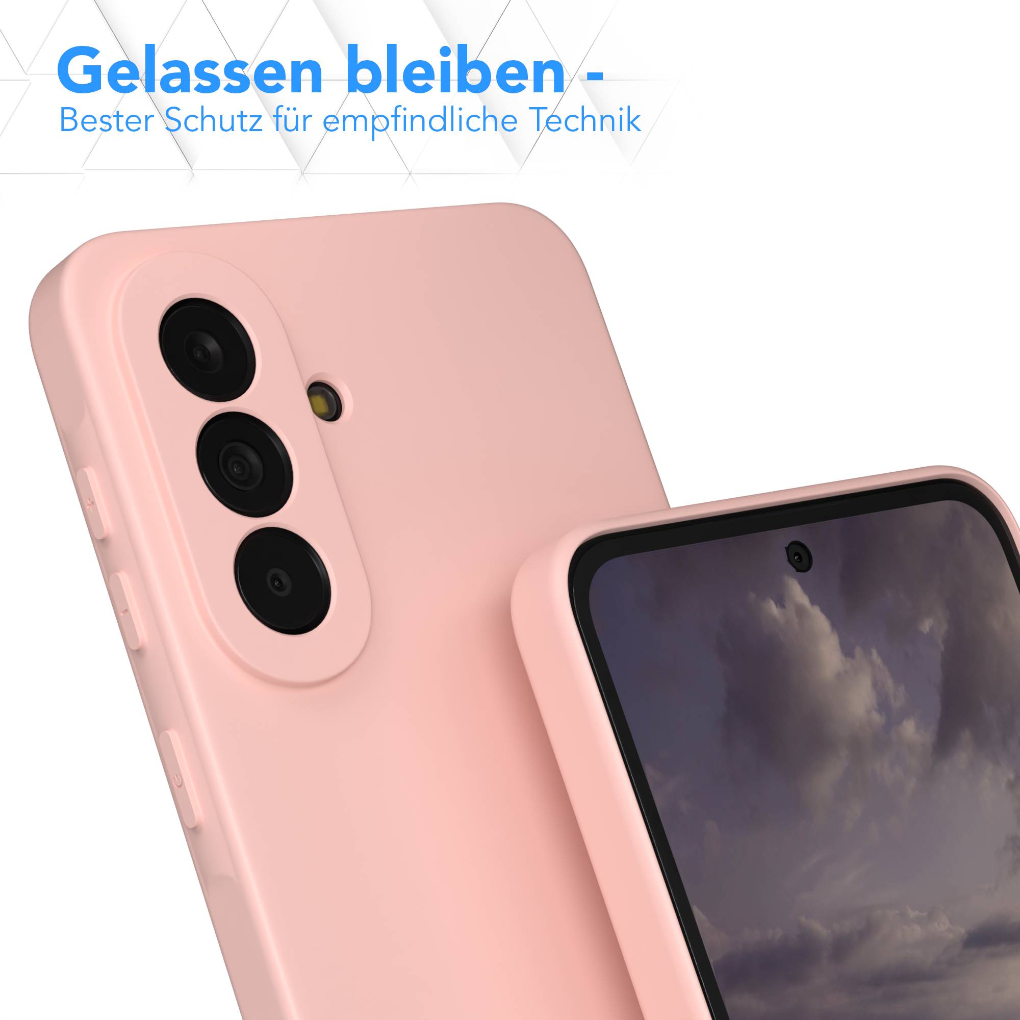 Samsung Galaxy A37 transparente Silikonhülle mit Kameraschutz von EAZY CASE