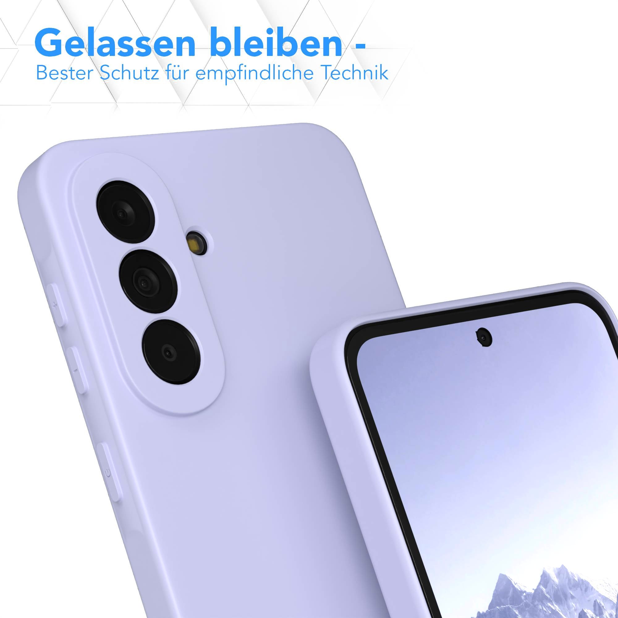 Samsung Galaxy A37 transparente Silikonhülle mit Kameraschutz von EAZY CASE