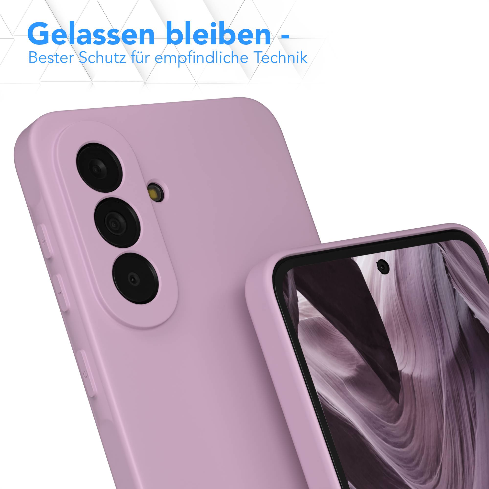 Samsung Galaxy A37 transparente Silikonhülle mit Kameraschutz von EAZY CASE