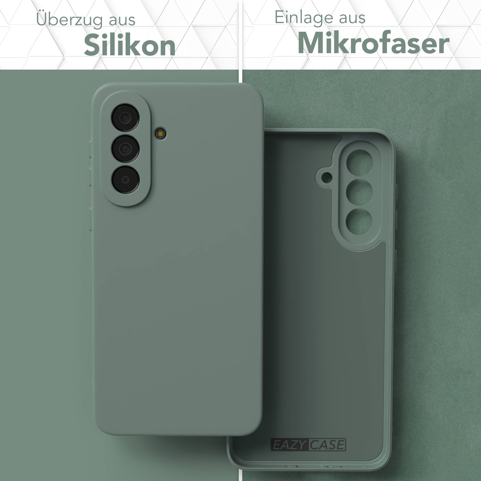 Samsung Galaxy A37 transparente Silikonhülle mit Kameraschutz von EAZY CASE