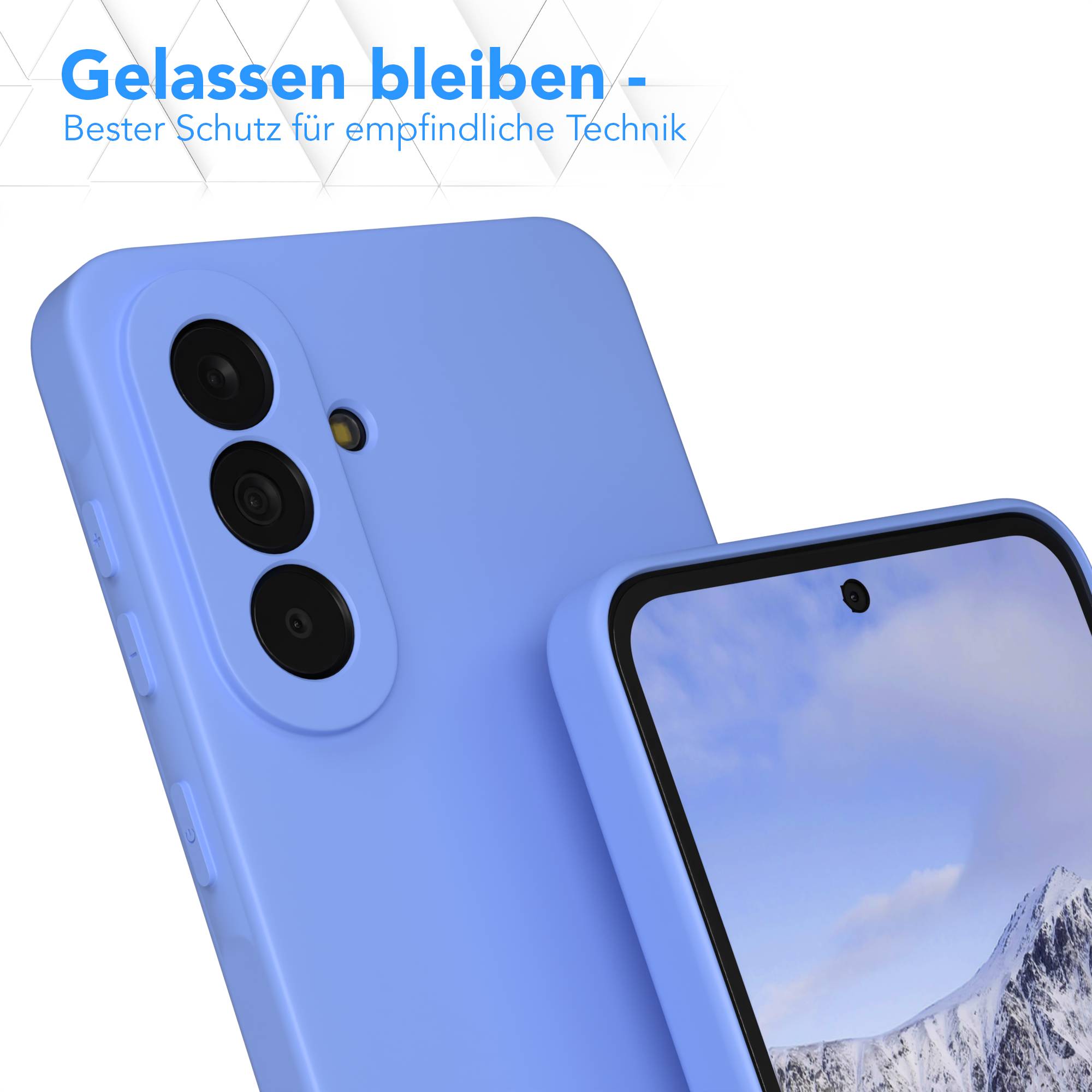Samsung Galaxy A37 transparente Silikonhülle mit Kameraschutz von EAZY CASE