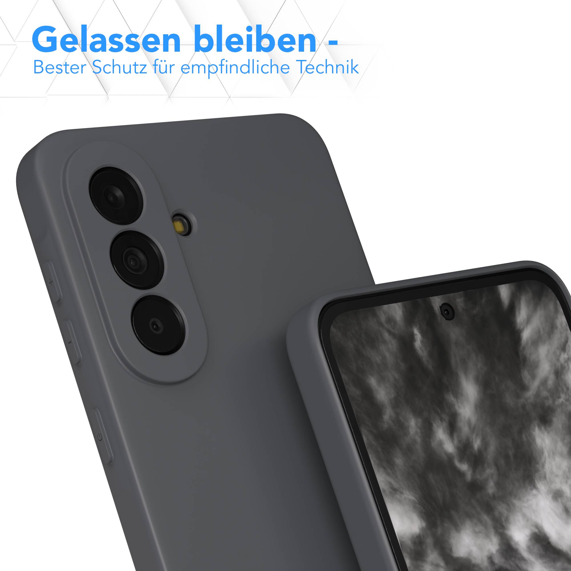 Samsung Galaxy A37 transparente Silikonhülle mit Kameraschutz von EAZY CASE