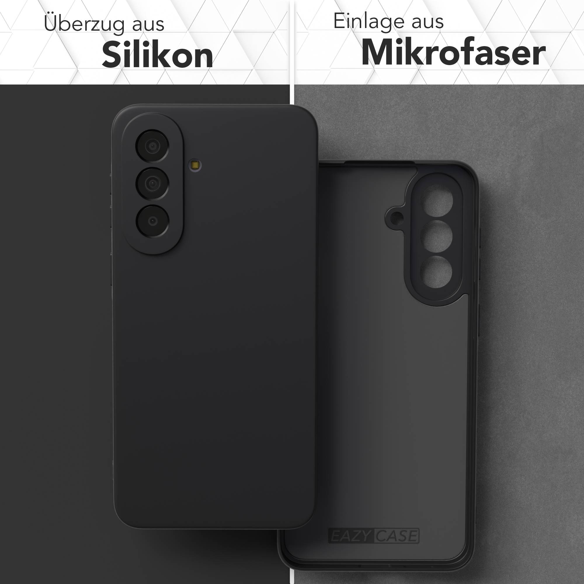 Samsung Galaxy A57 Silikonhülle transparent mit Kameraschutz von EAZY CASE