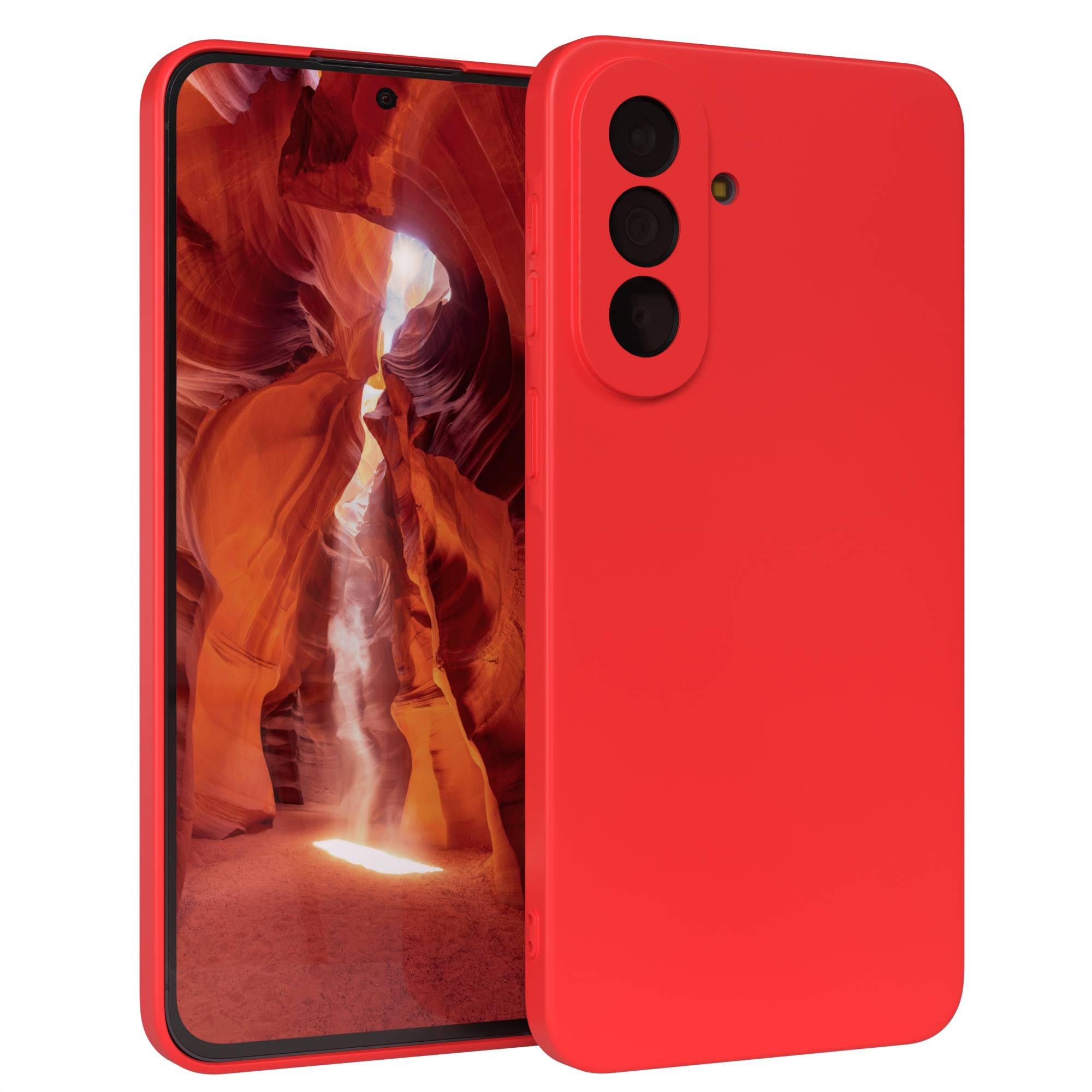 Samsung Galaxy A57 Silikonhülle transparent mit Kameraschutz von EAZY CASE