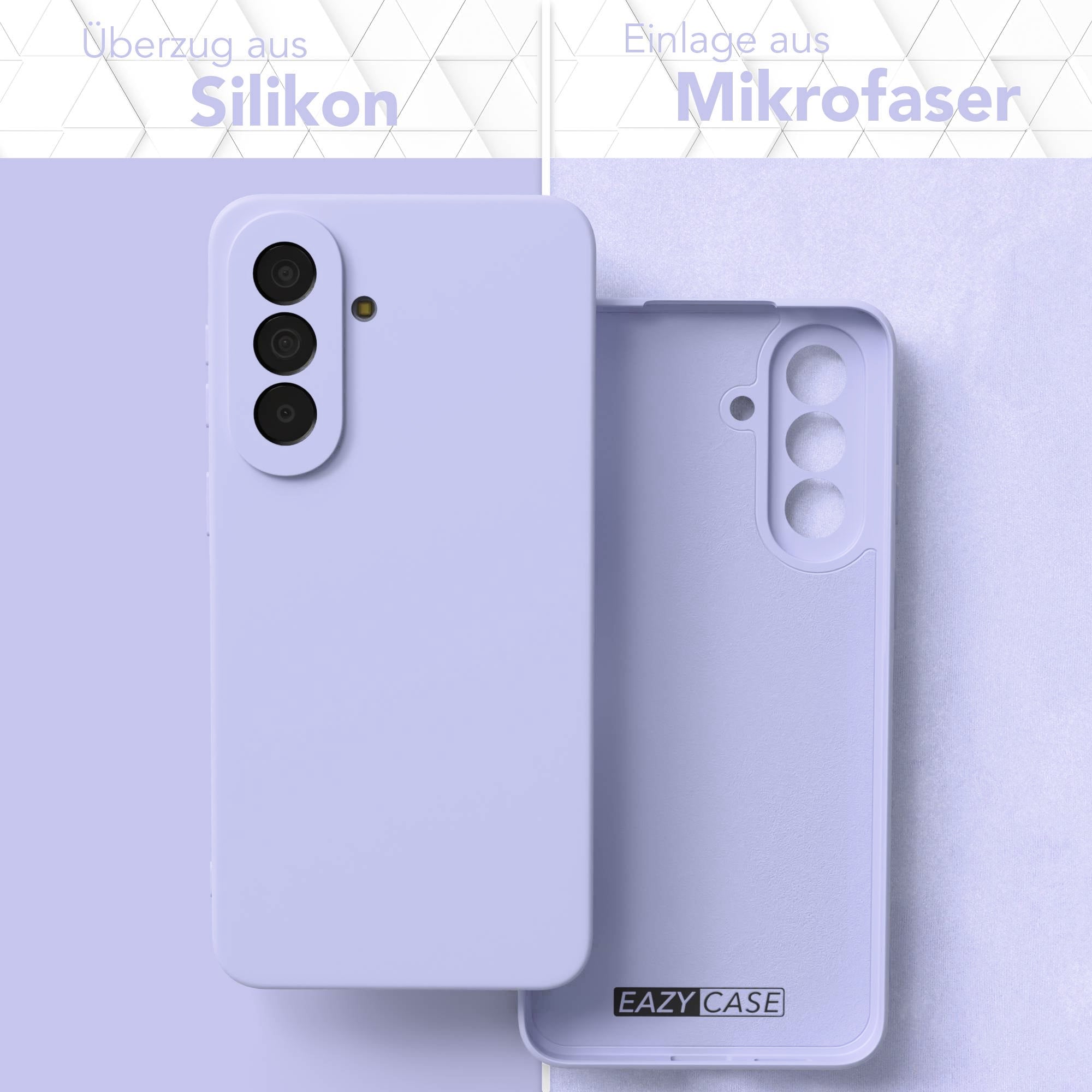 Samsung Galaxy A57 Silikonhülle transparent mit Kameraschutz von EAZY CASE
