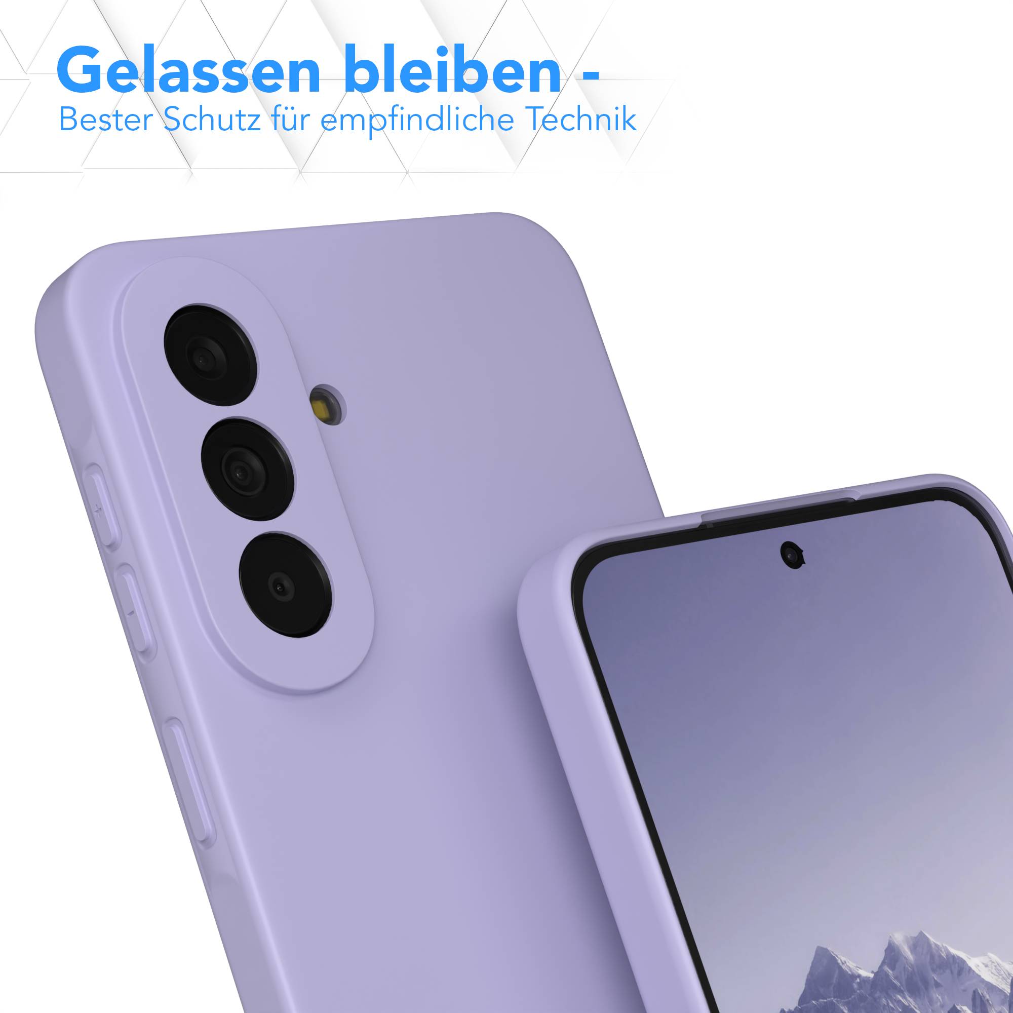 Samsung Galaxy A57 Silikonhülle transparent mit Kameraschutz von EAZY CASE