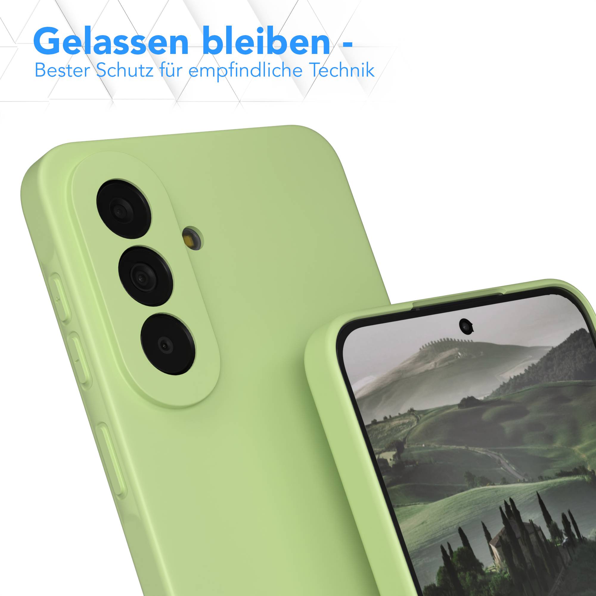 Samsung Galaxy A57 Silikonhülle transparent mit Kameraschutz von EAZY CASE