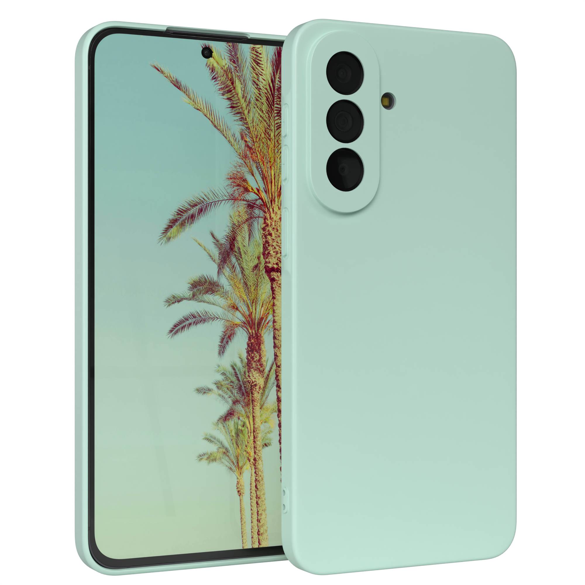 Samsung Galaxy A57 Silikonhülle transparent mit Kameraschutz von EAZY CASE