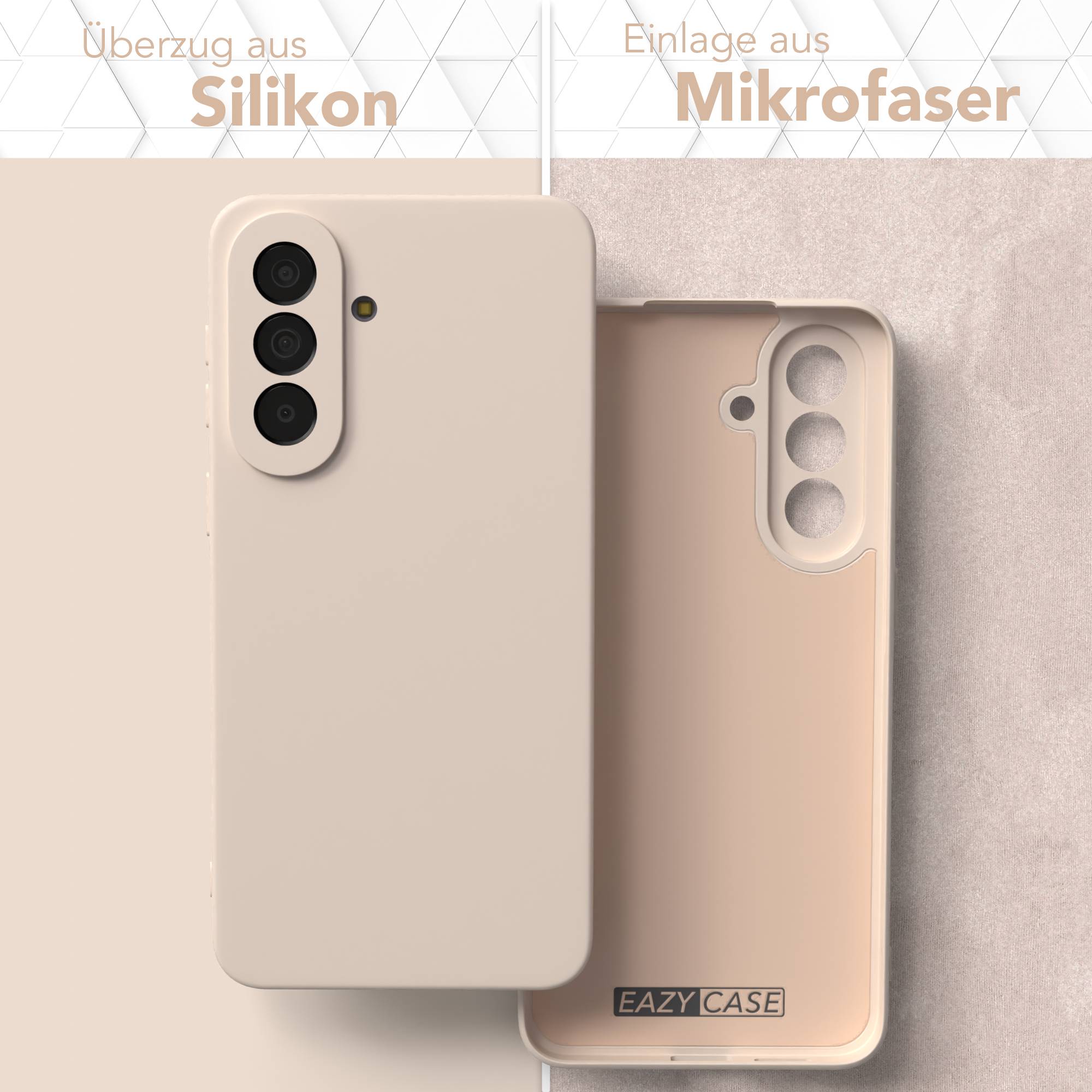 Samsung Galaxy A57 Silikonhülle transparent mit Kameraschutz von EAZY CASE
