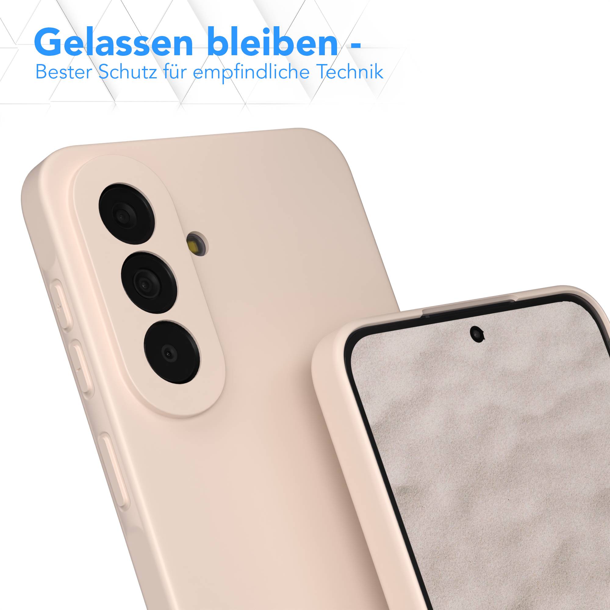 Samsung Galaxy A57 Silikonhülle transparent mit Kameraschutz von EAZY CASE