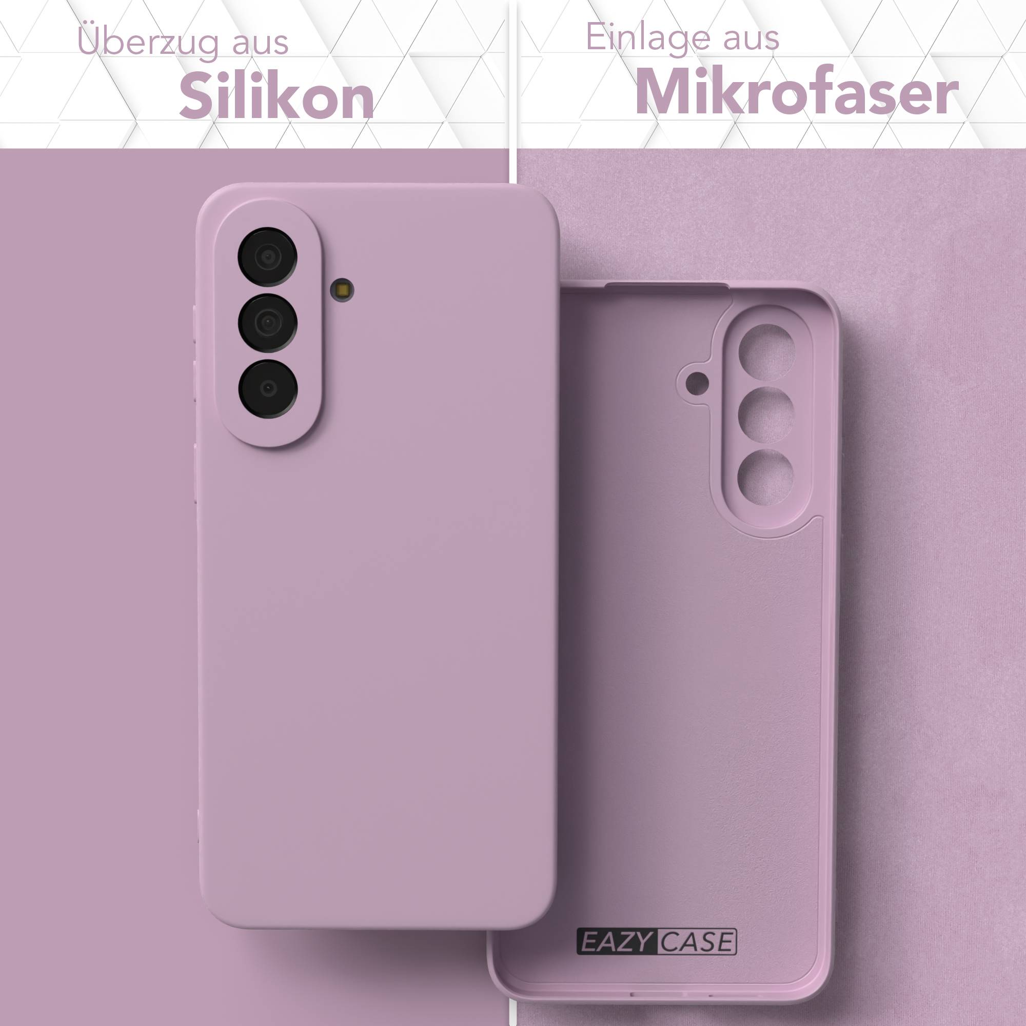 Samsung Galaxy A57 Silikonhülle transparent mit Kameraschutz von EAZY CASE