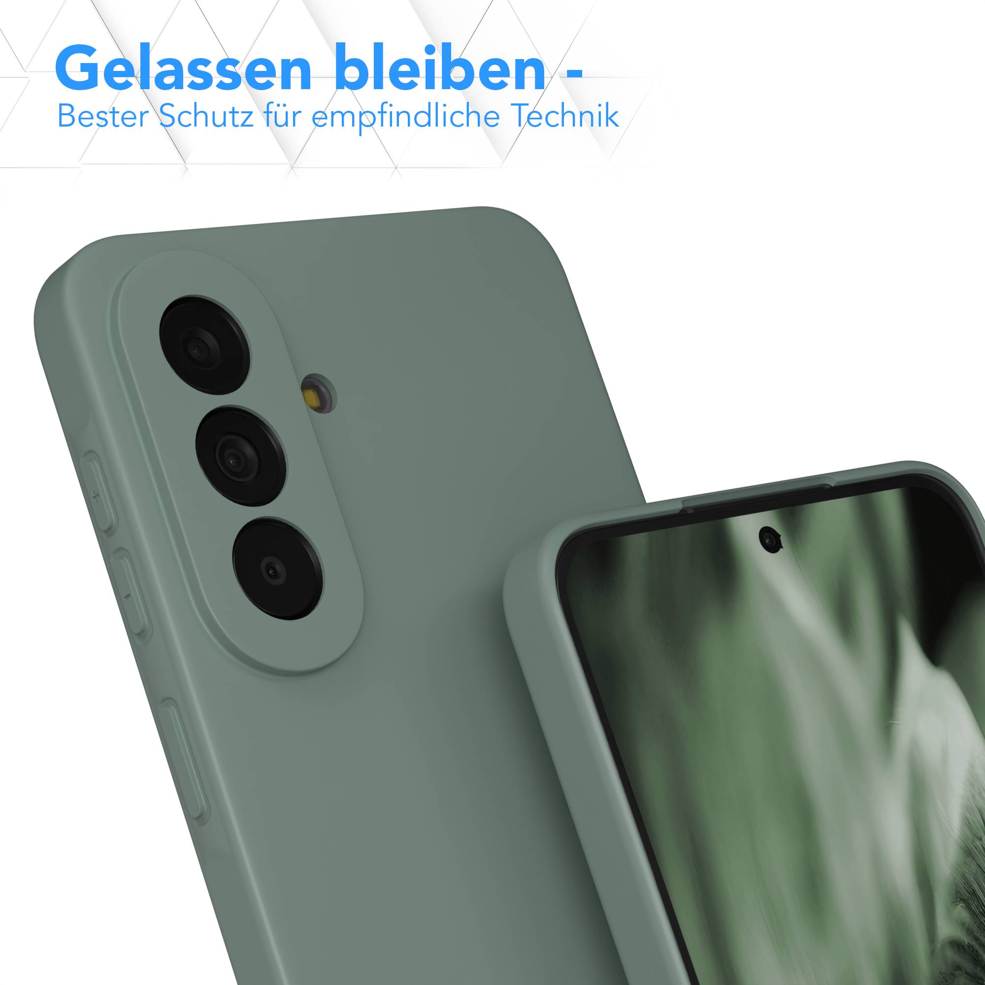 Samsung Galaxy A57 Silikonhülle transparent mit Kameraschutz von EAZY CASE