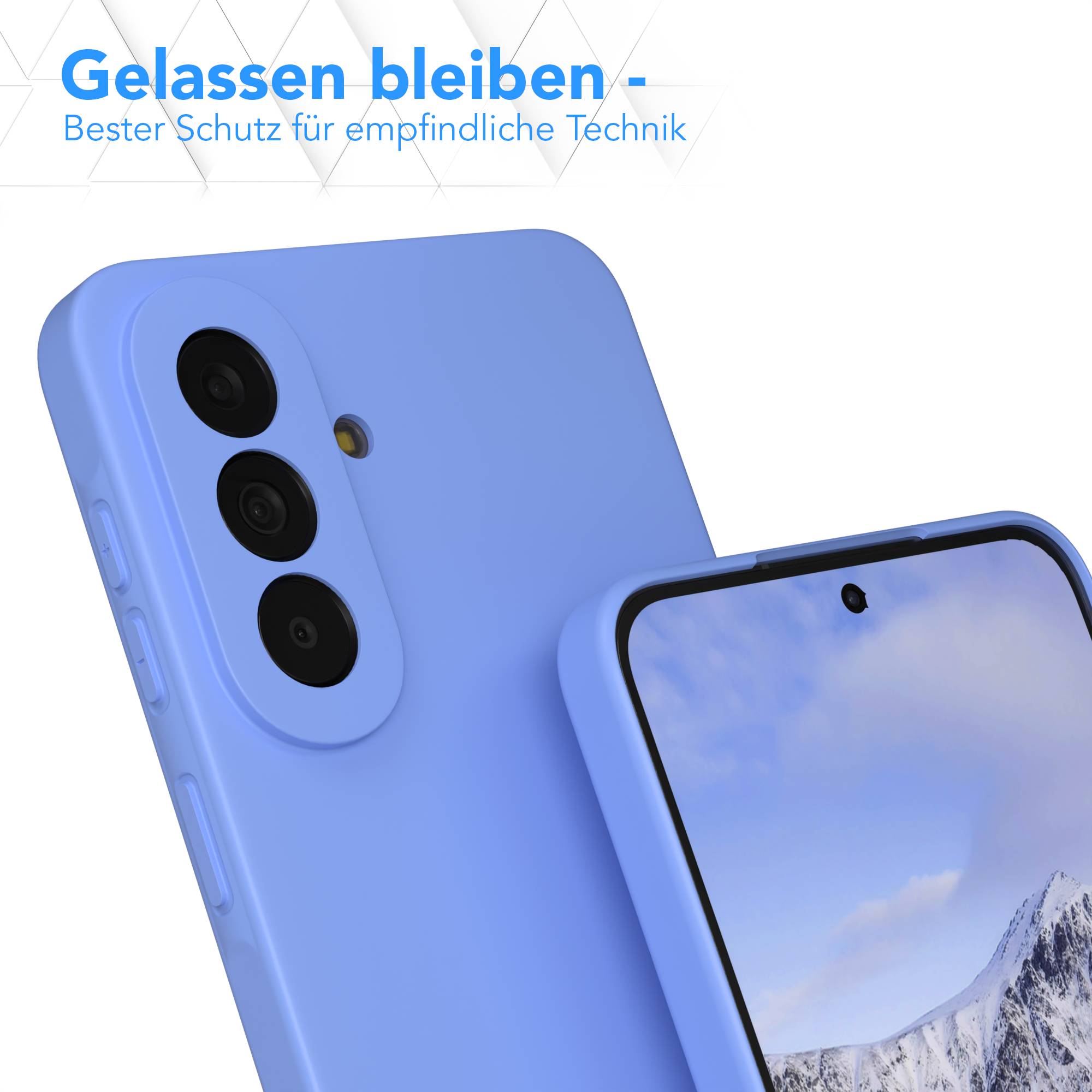 Samsung Galaxy A57 Silikonhülle transparent mit Kameraschutz von EAZY CASE